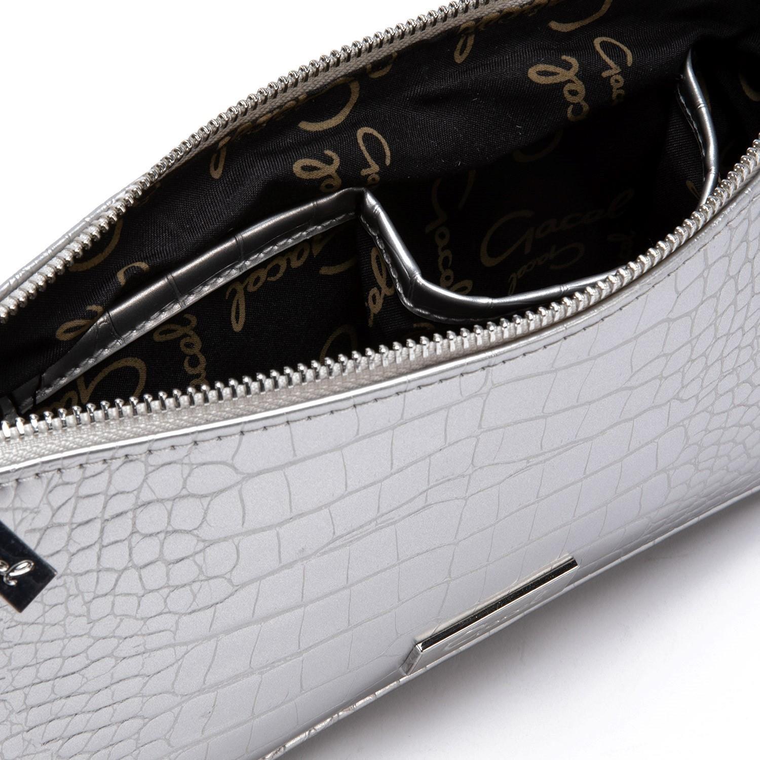 Cartera  Bandolera  Gacel  Plata  Car2958-4
