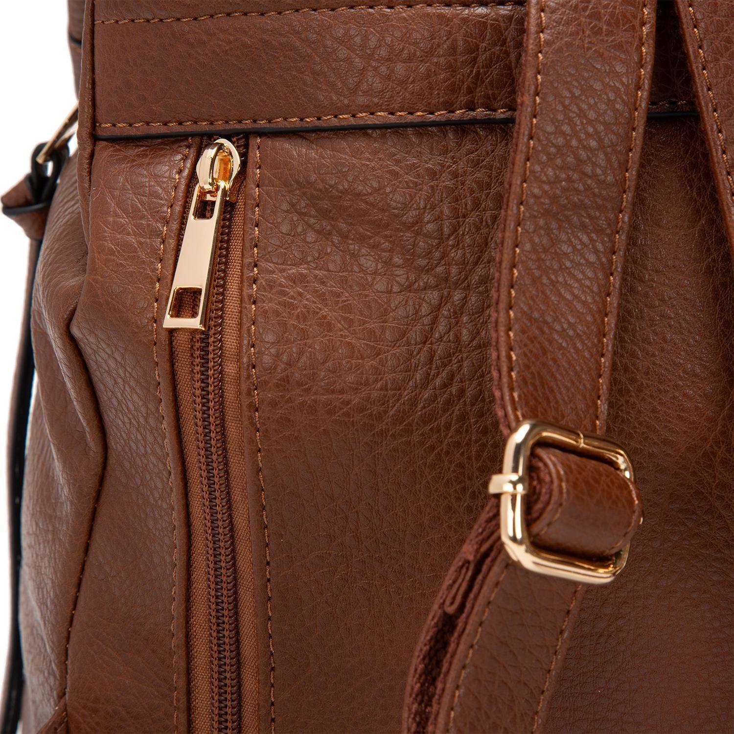 Mochila  Pequeña  Gacel  Cafe  Car2950-4