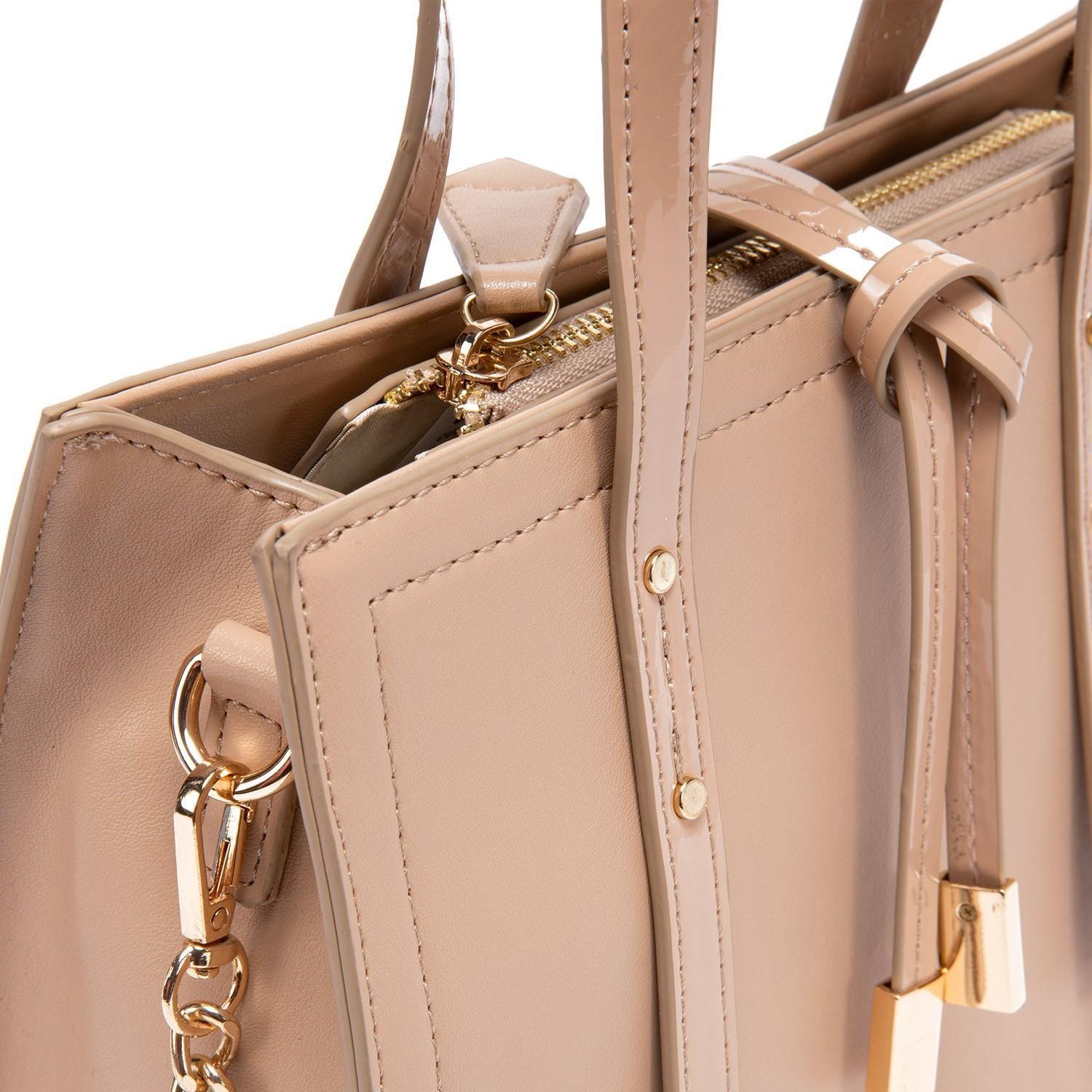 Cartera  Dos Asas Pequeña  Gacel  Taupe  Car2952-3