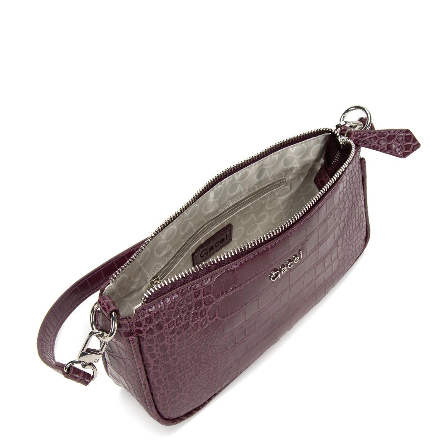 Cartera  Bandolera Pequeña  Gacel  Guinda  Car3197-4