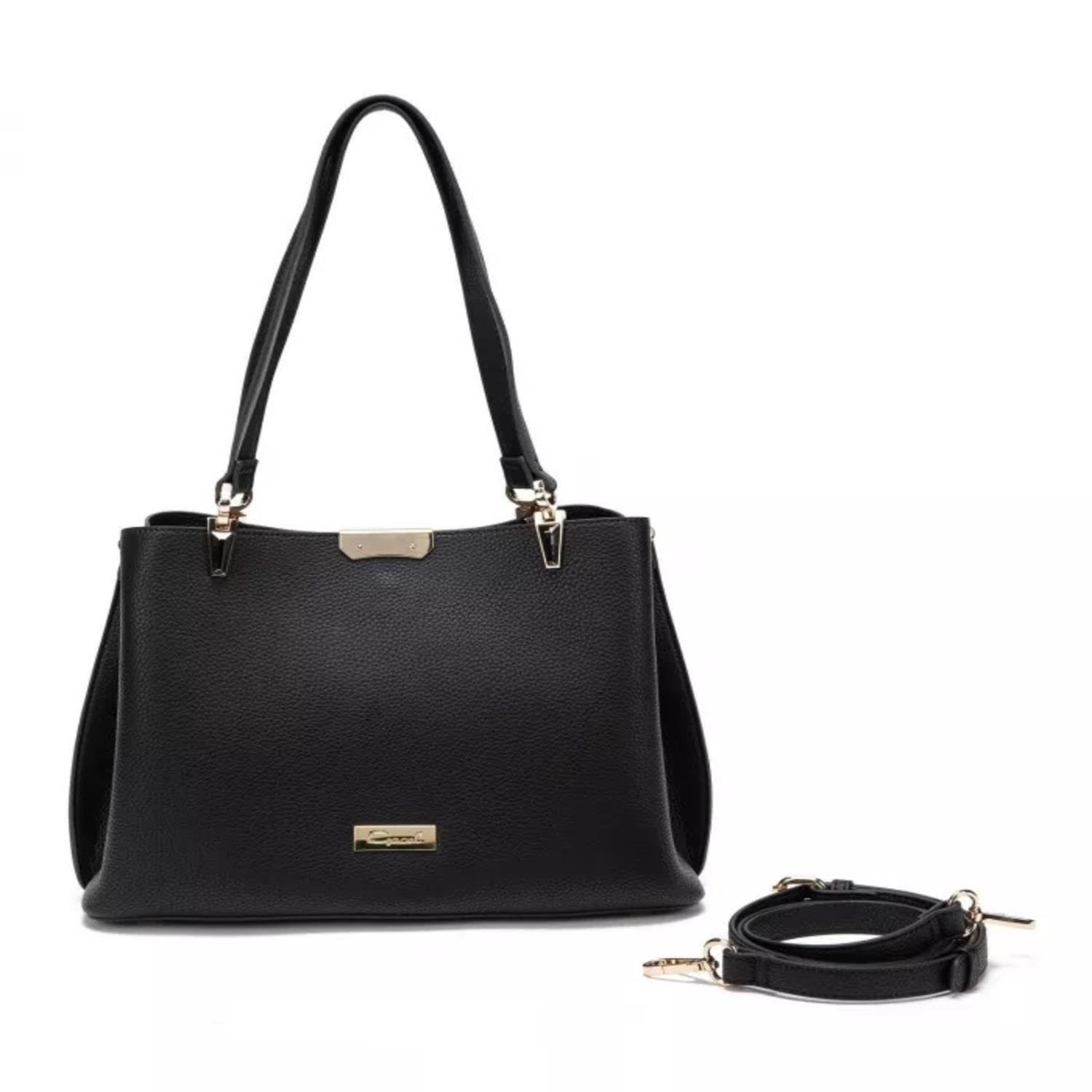 Cartera  Dos Asas Grande  Gacel  Negro  Car2702-0