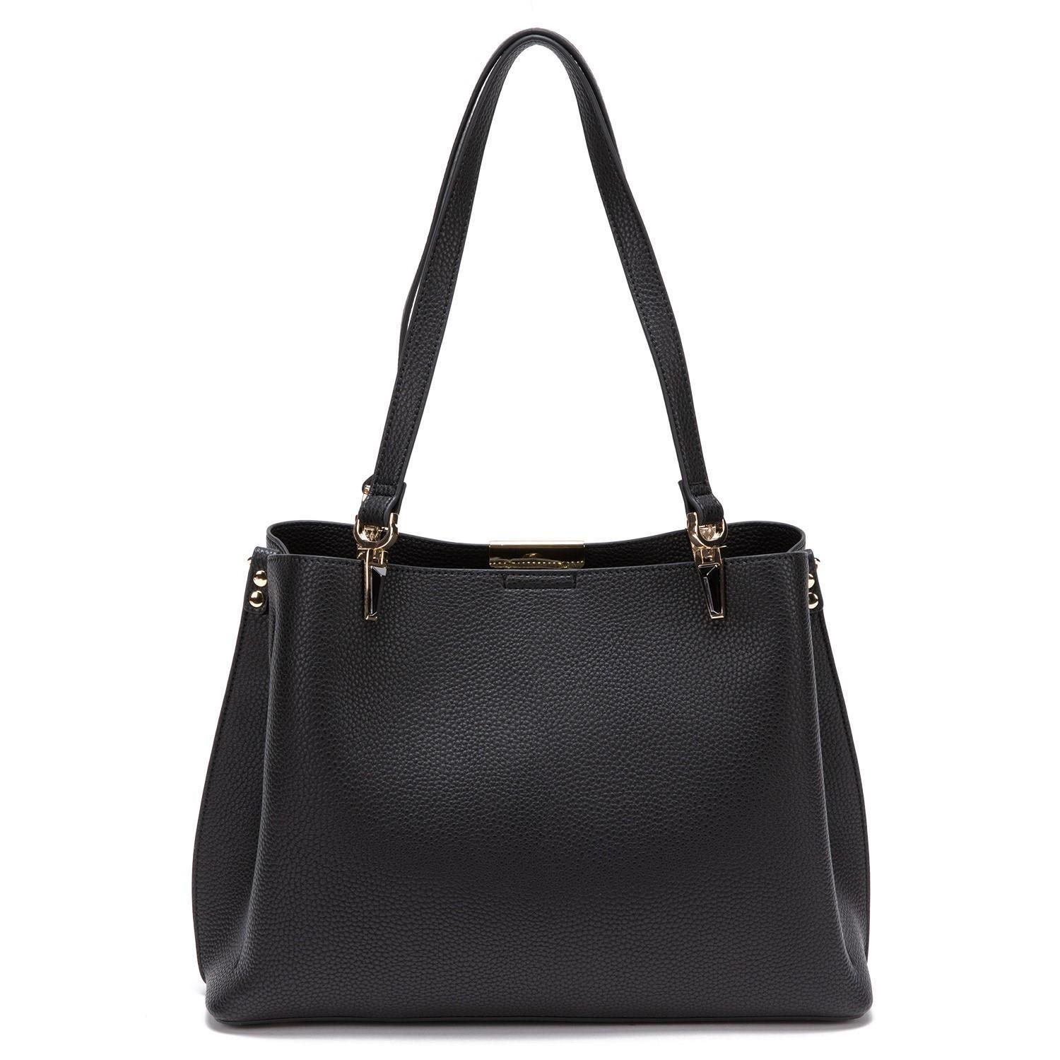 Cartera  Dos Asas Grande  Gacel  Negro  Car2702-1