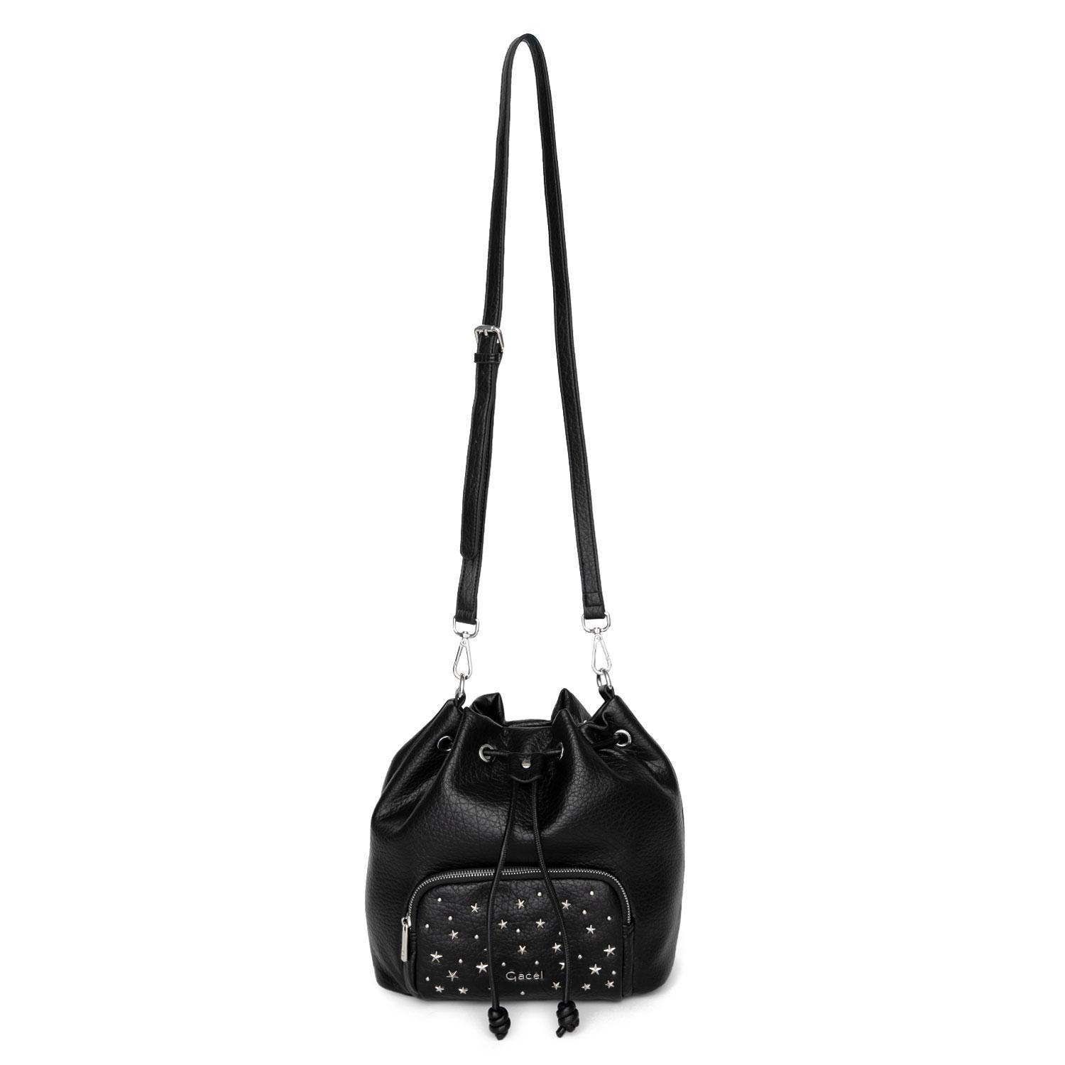 Cartera  Bucket  Gacel  Negro  Car3503-0