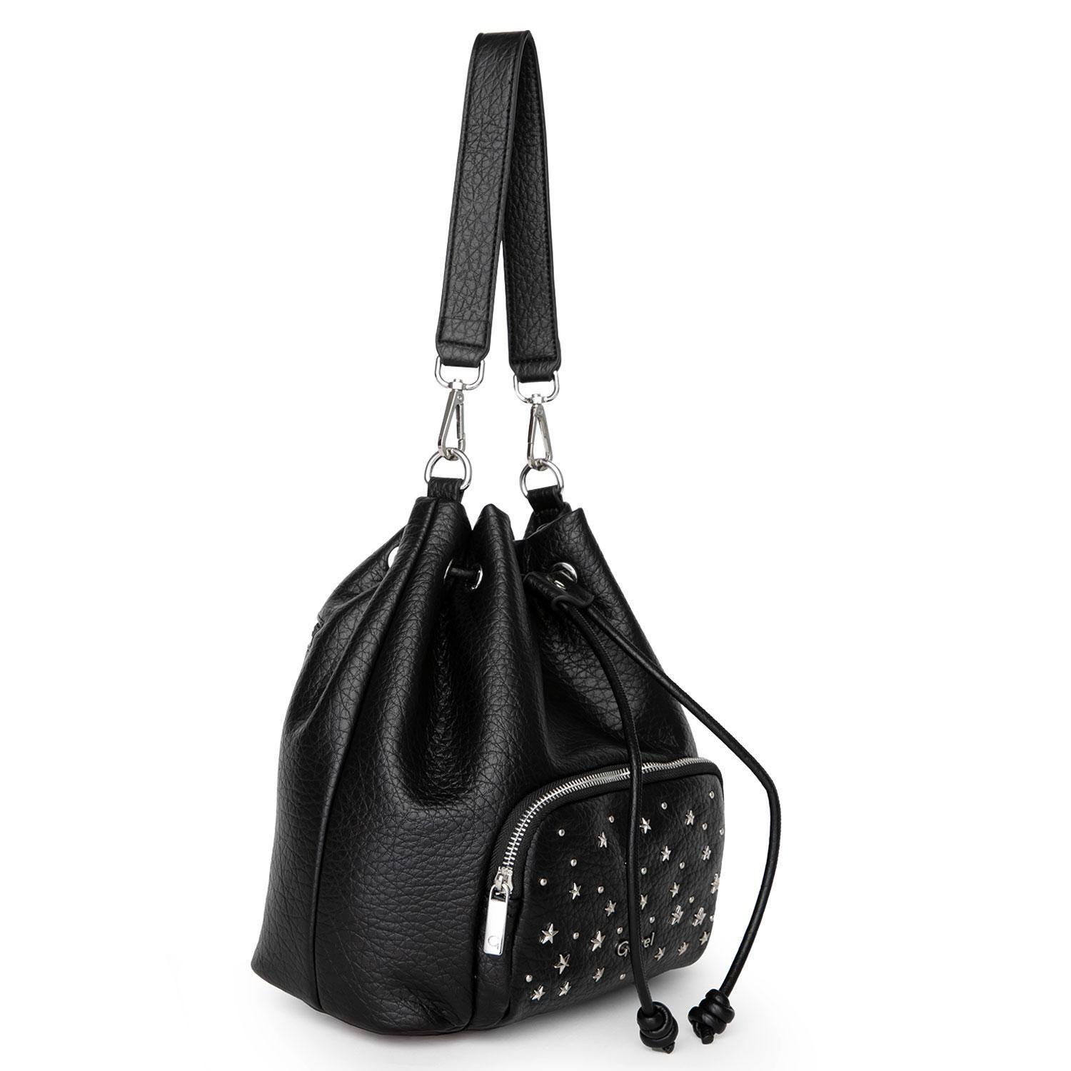 Cartera  Bucket  Gacel  Negro  Car3503-2