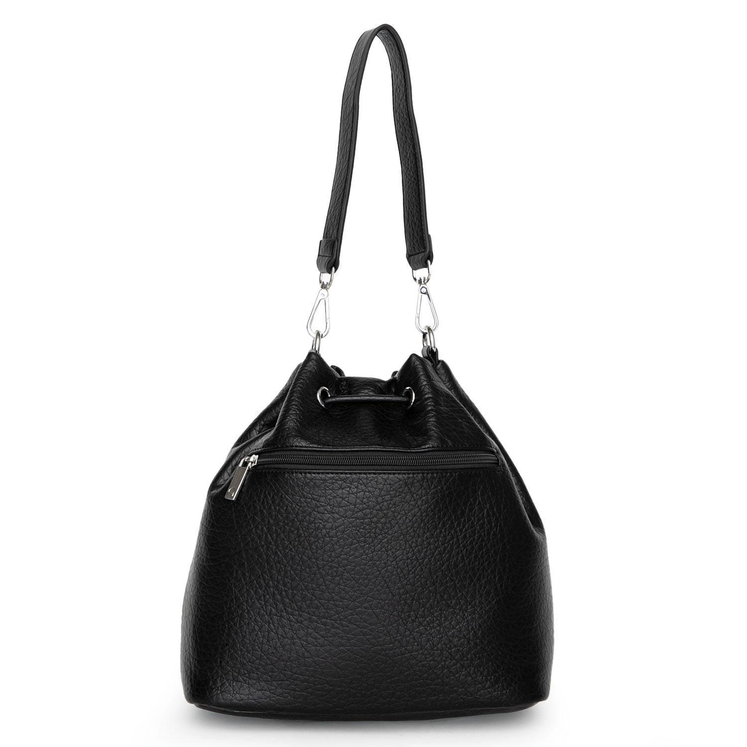 Cartera  Bucket  Gacel  Negro  Car3503-3