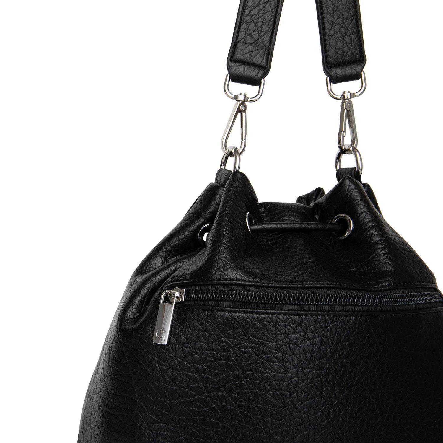 Cartera  Bucket  Gacel  Negro  Car3503-5