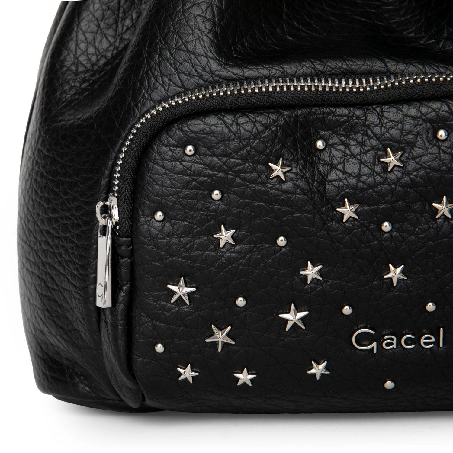 Cartera  Bucket  Gacel  Negro  Car3503-6