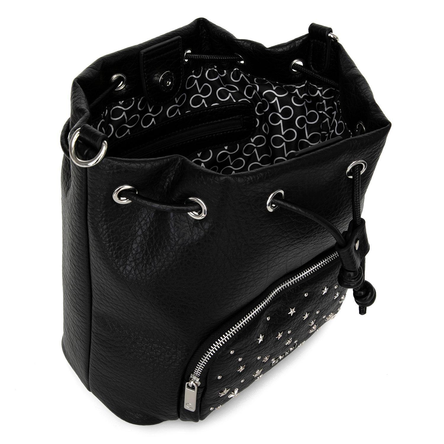 Cartera  Bucket  Gacel  Negro  Car3503-7