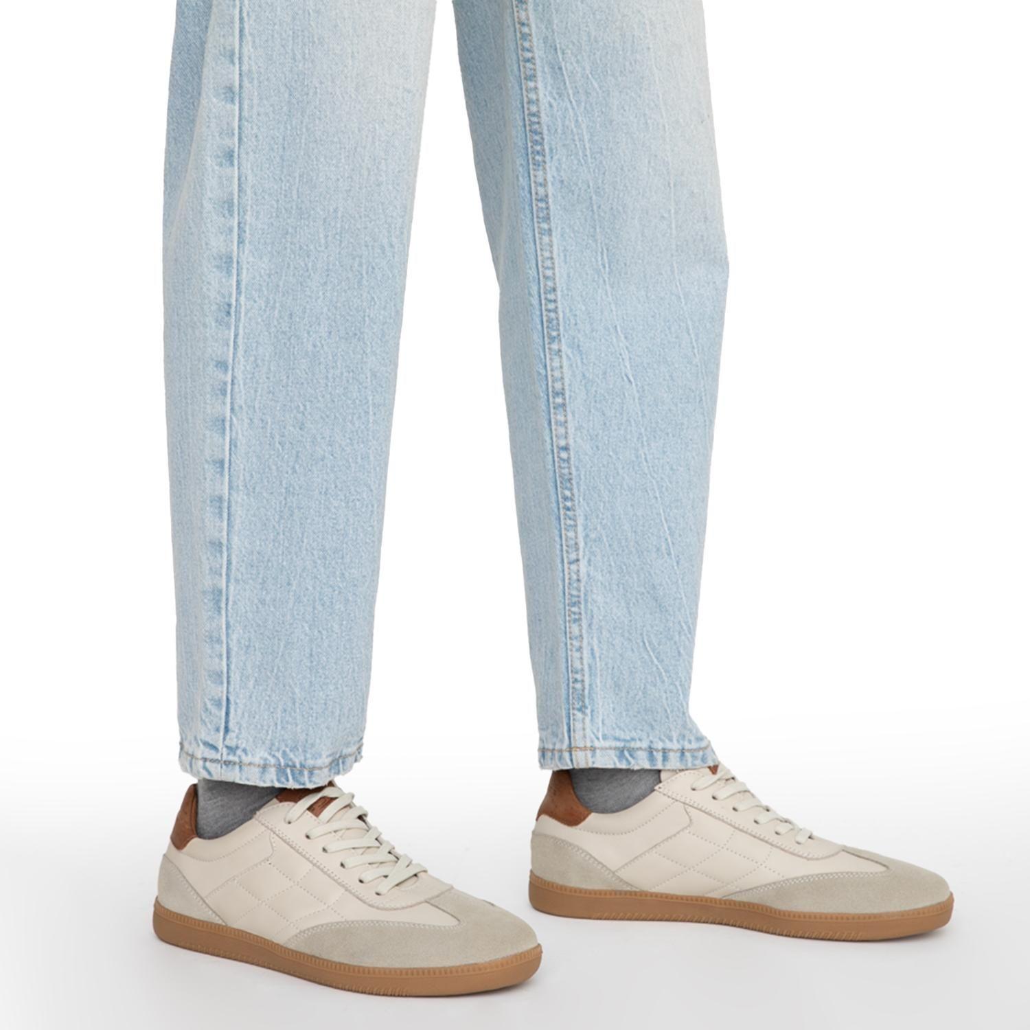 Zapatilla de cuero hombre Guante off white Keith-1