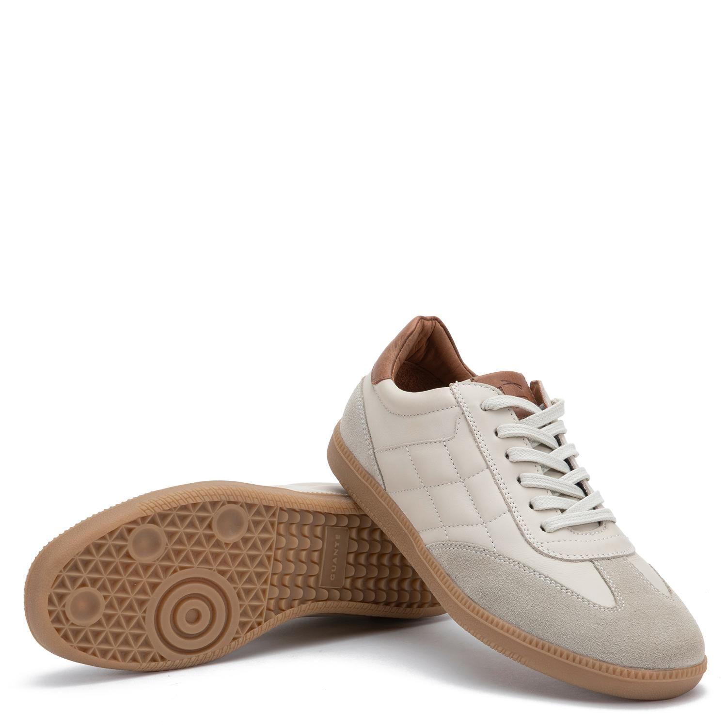 Zapatilla de cuero hombre Guante off white Keith-3