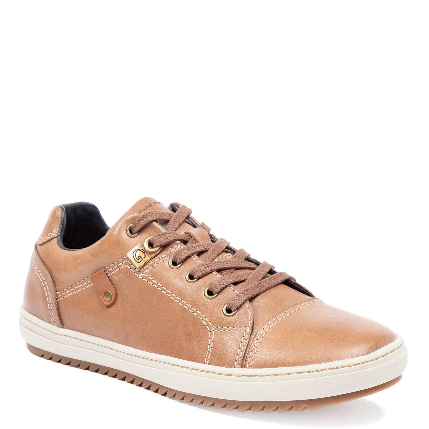 Zapatilla de cuero hombre Guante café Kansas-2