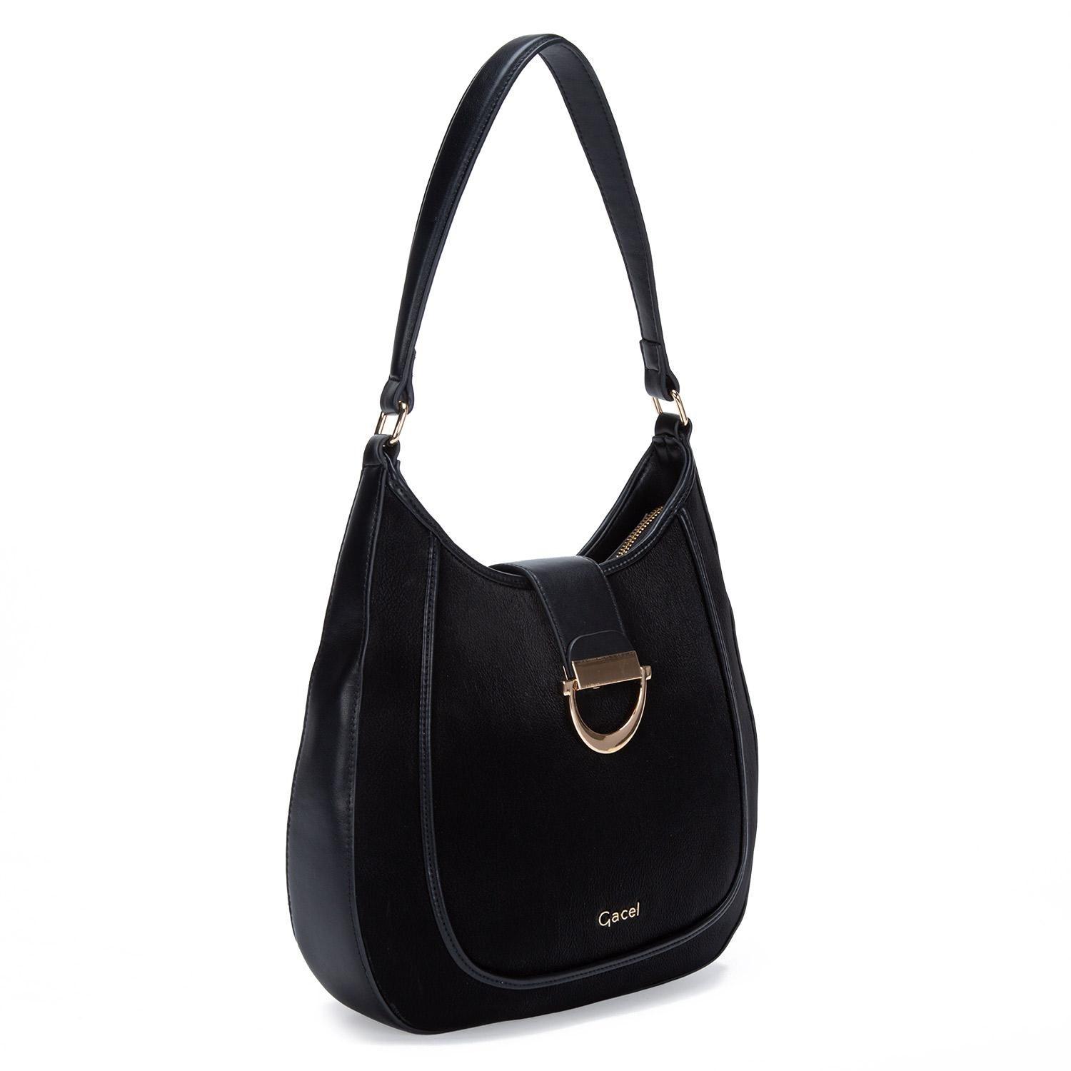 Cartera  Oval Grand  Gacel  Negro  Car3211-2