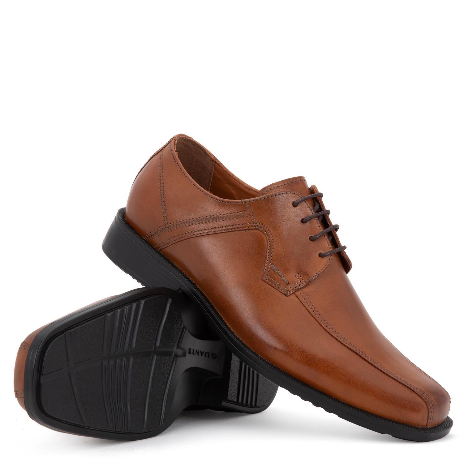 Zapato de cuero hombre Guante dark camel Cleveland-2