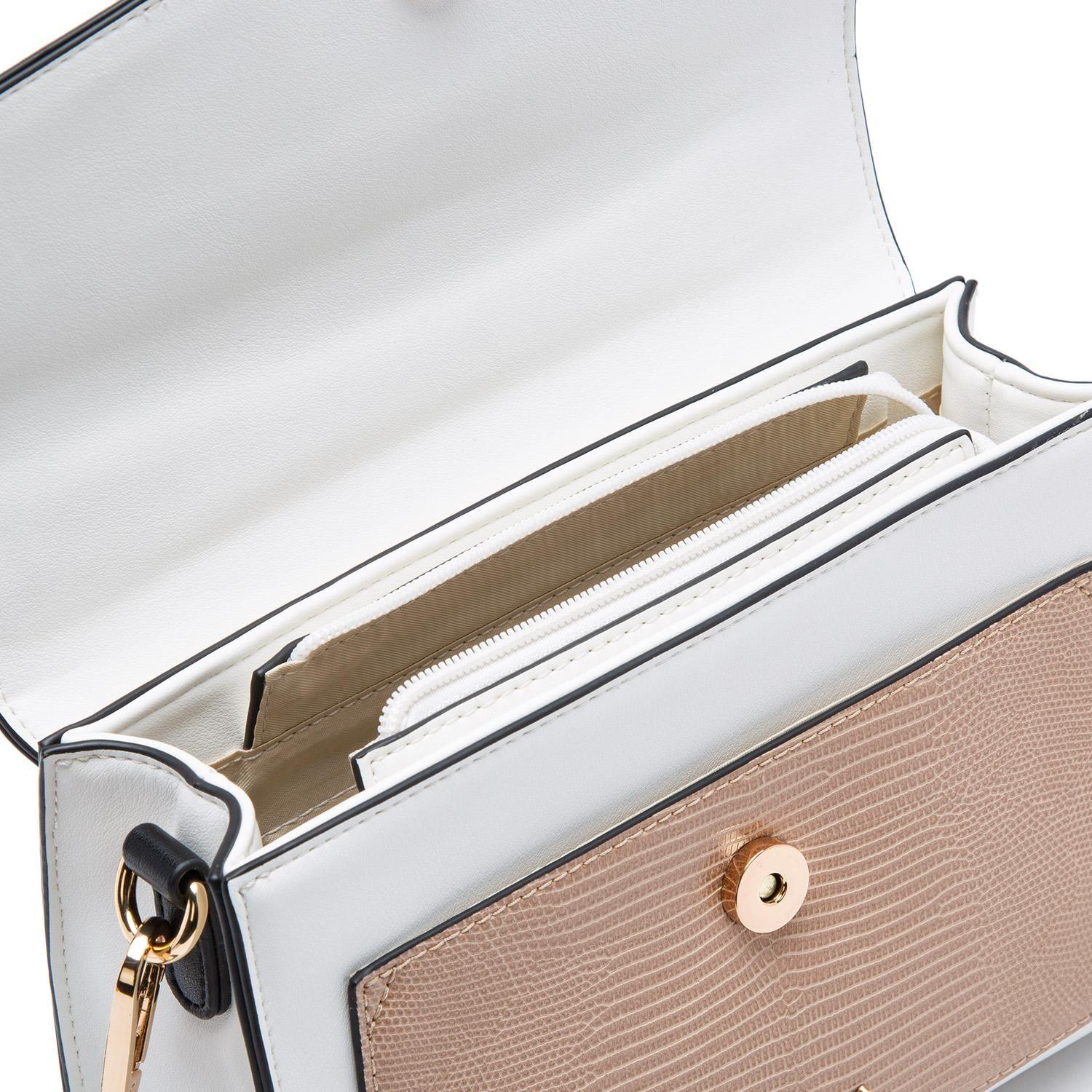 Cartera  Retro Tapa  Gacel  Off White  Car3065-4