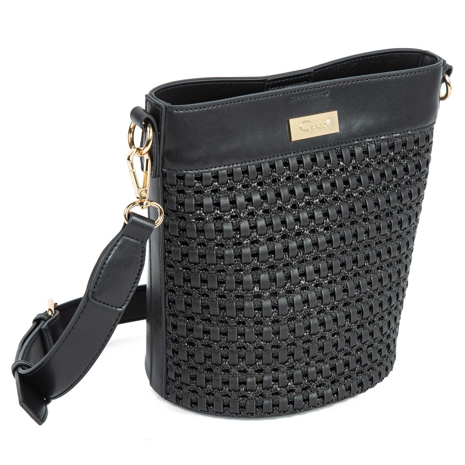 Cartera  Bucket  Gacel  Negro  Car3024-2