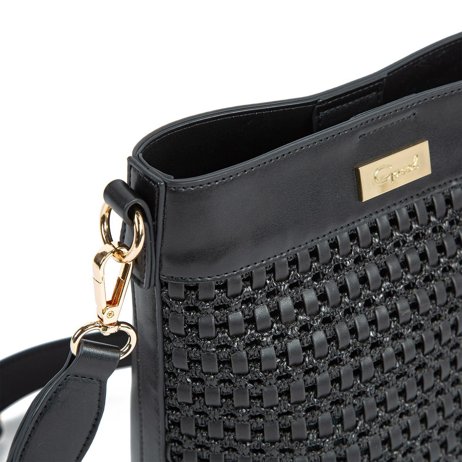 Cartera  Bucket  Gacel  Negro  Car3024-3