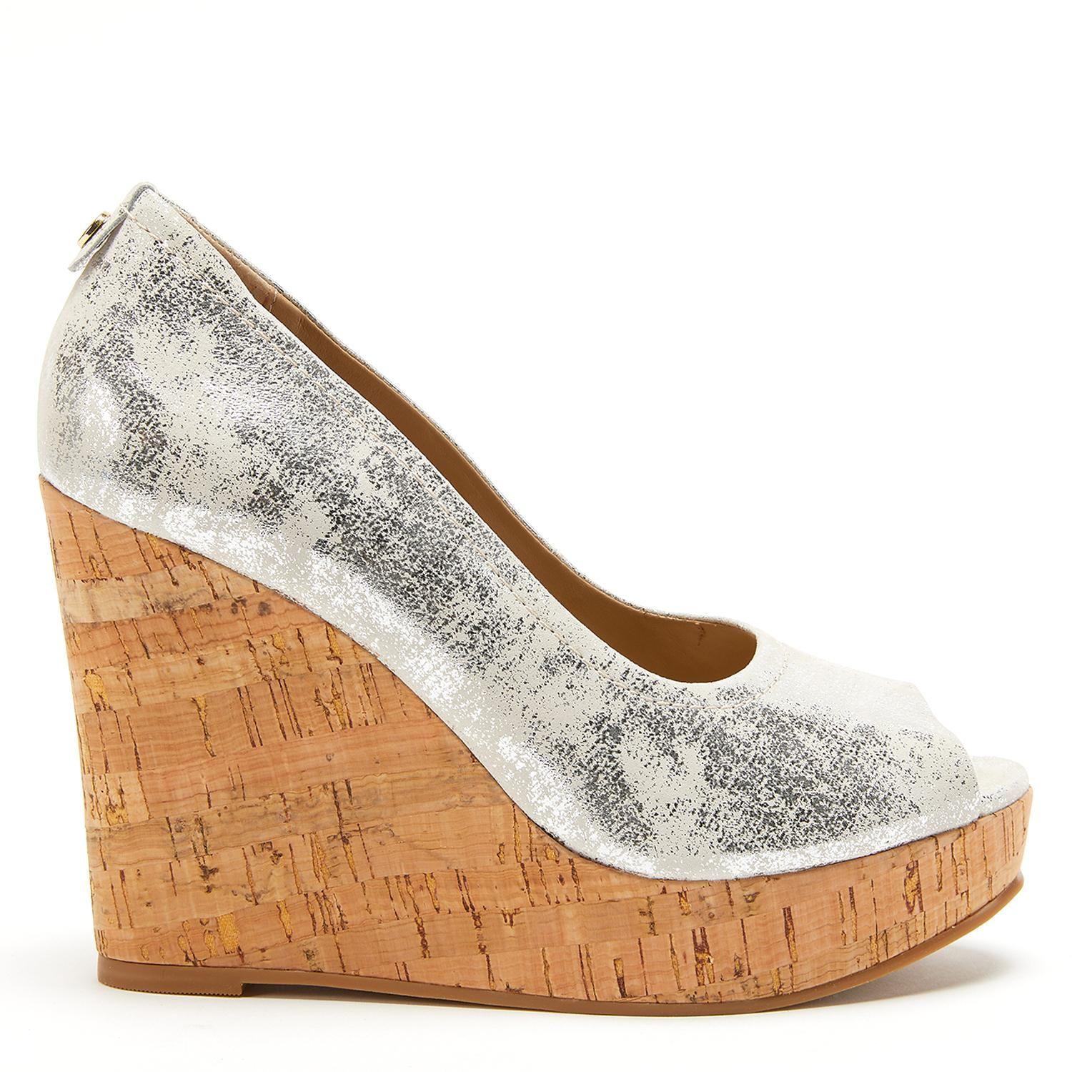 Zapato de cuero mujer Gacel plateado Pippa-0