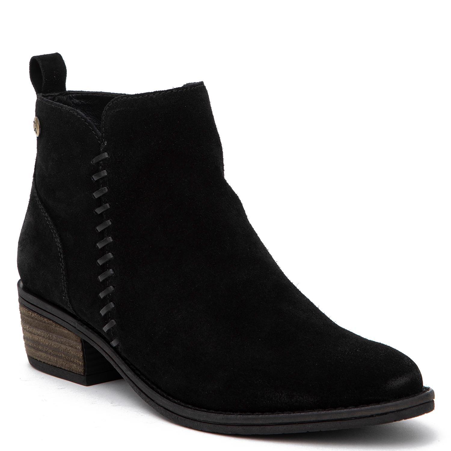 Botin de cuero mujer Gacel negro Gina-2