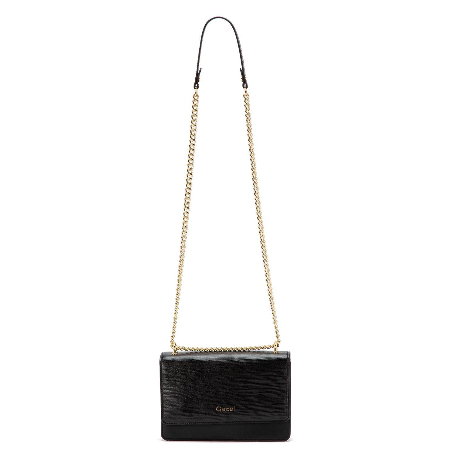 Cartera  Clutch  Gacel  Negro  Car3031-0