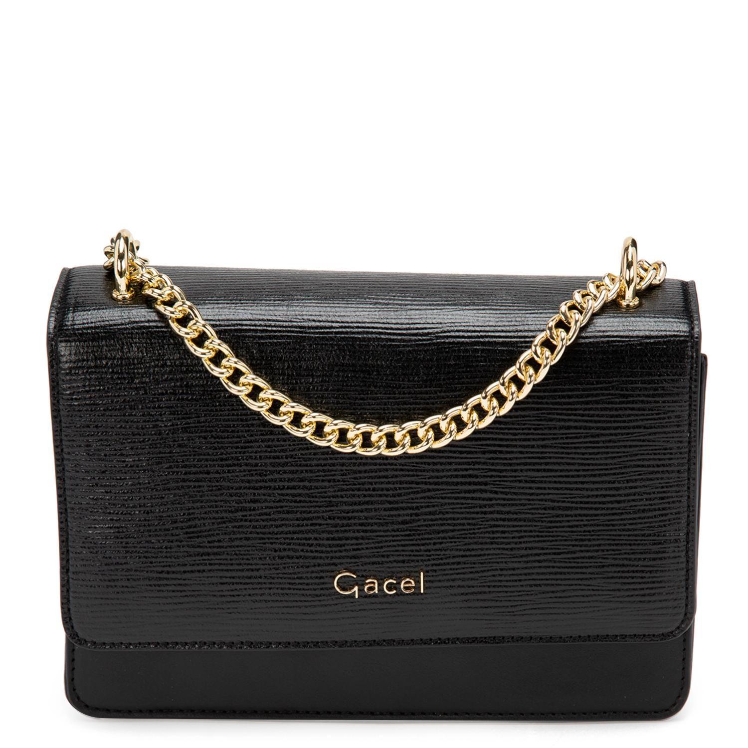 Cartera  Clutch  Gacel  Negro  Car3031-1