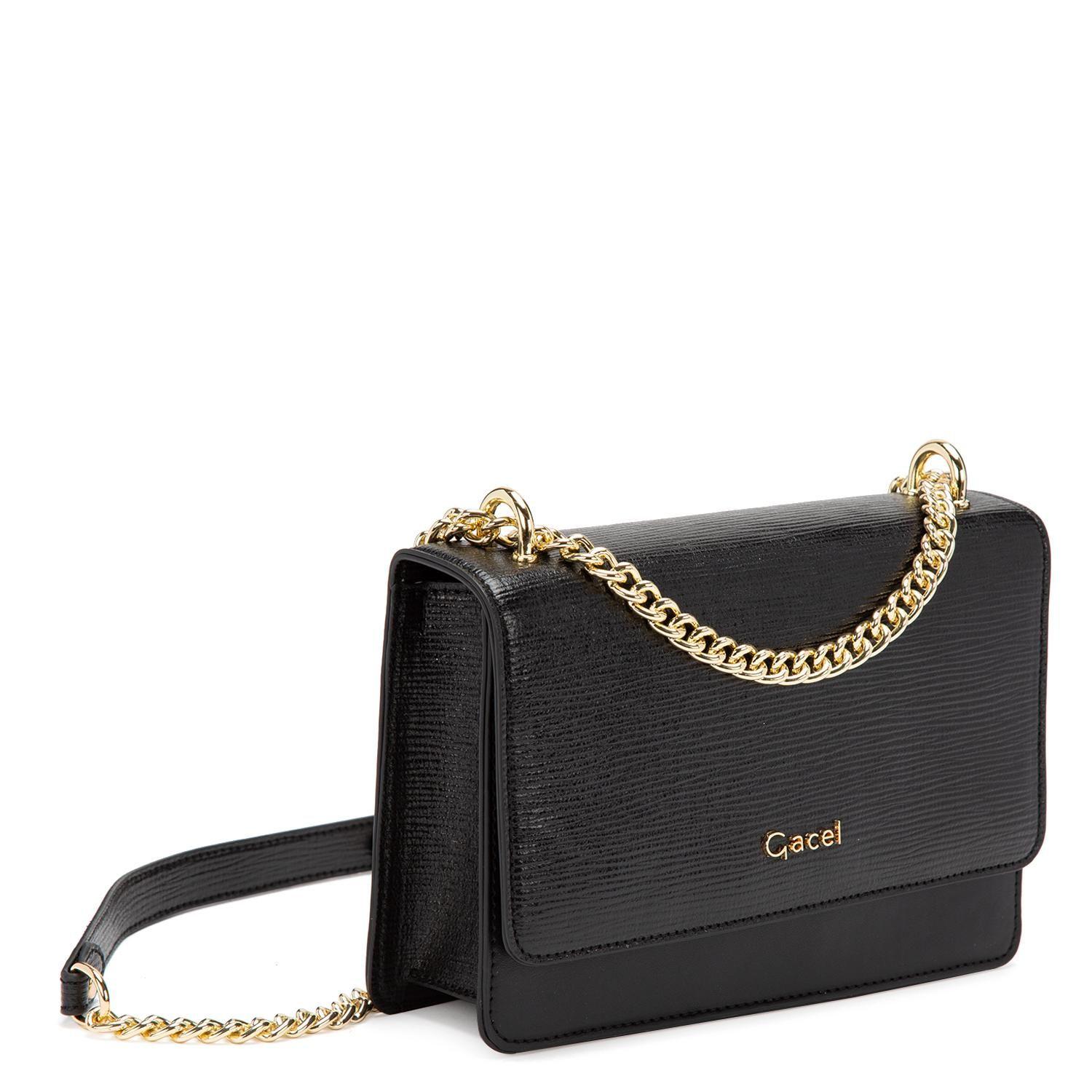 Cartera  Clutch  Gacel  Negro  Car3031-2