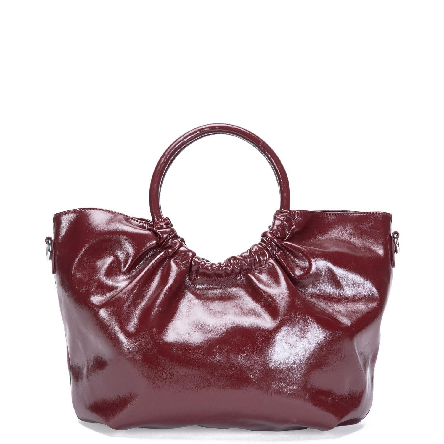 Cartera  Dos Asas Mediana  Gacel  Guinda  Car3202-1