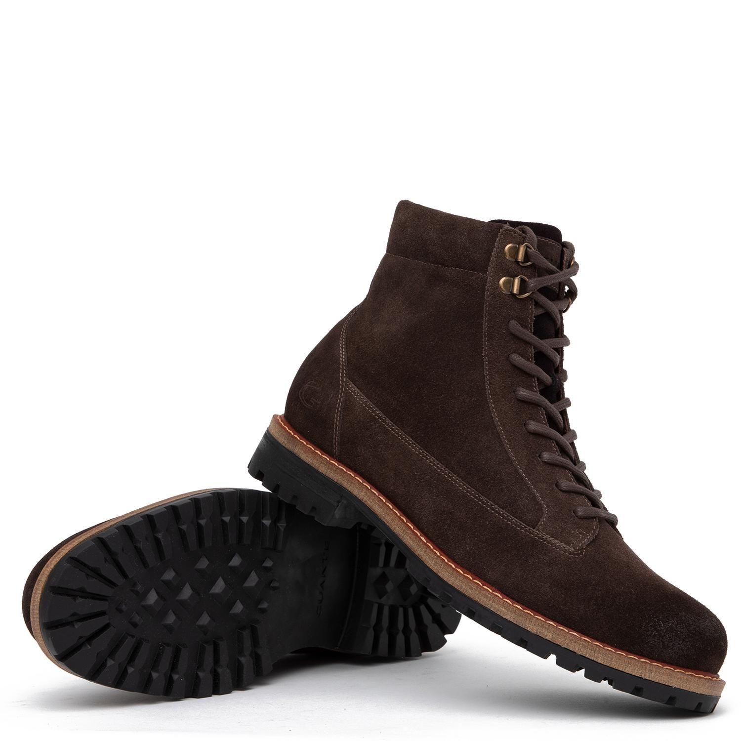 Botin de cuero hombre Guante chocolate Estocolmo-3
