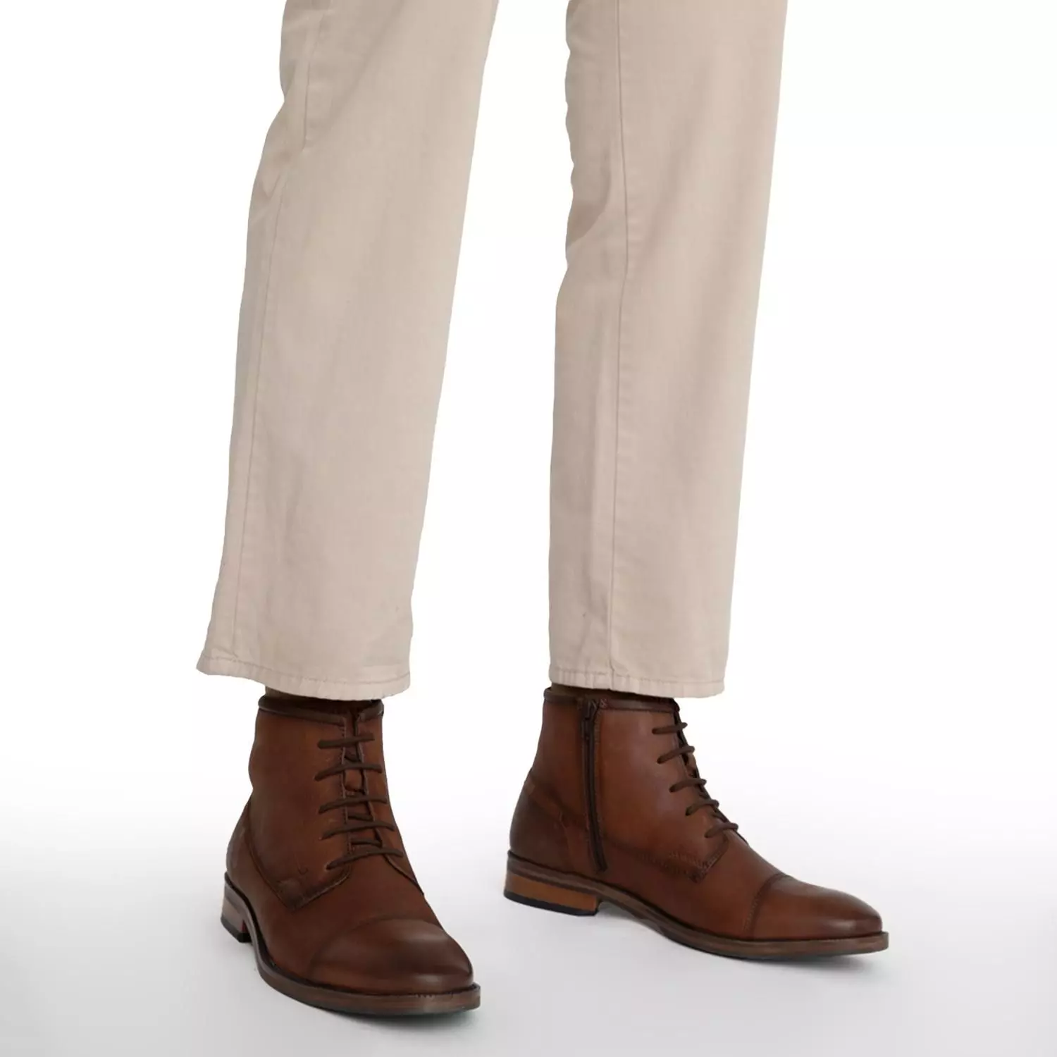 Botin de cuero hombre Guante chocolate Granada-1
