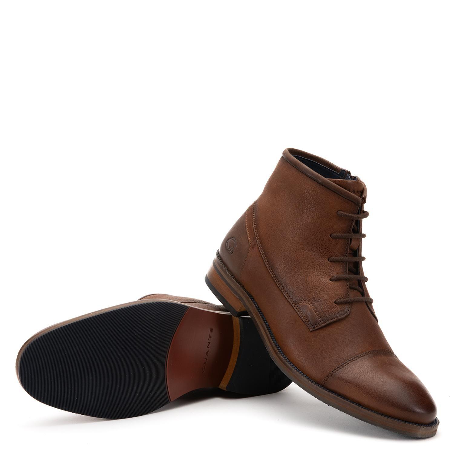 Botin de cuero hombre Guante chocolate Granada-3