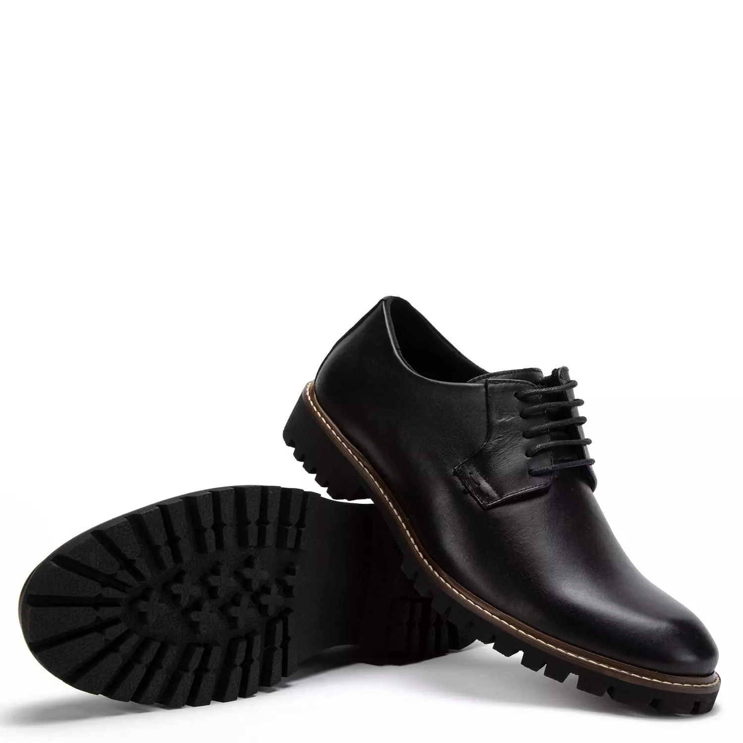 Zapato de cuero hombre Guante negro Quebec-3