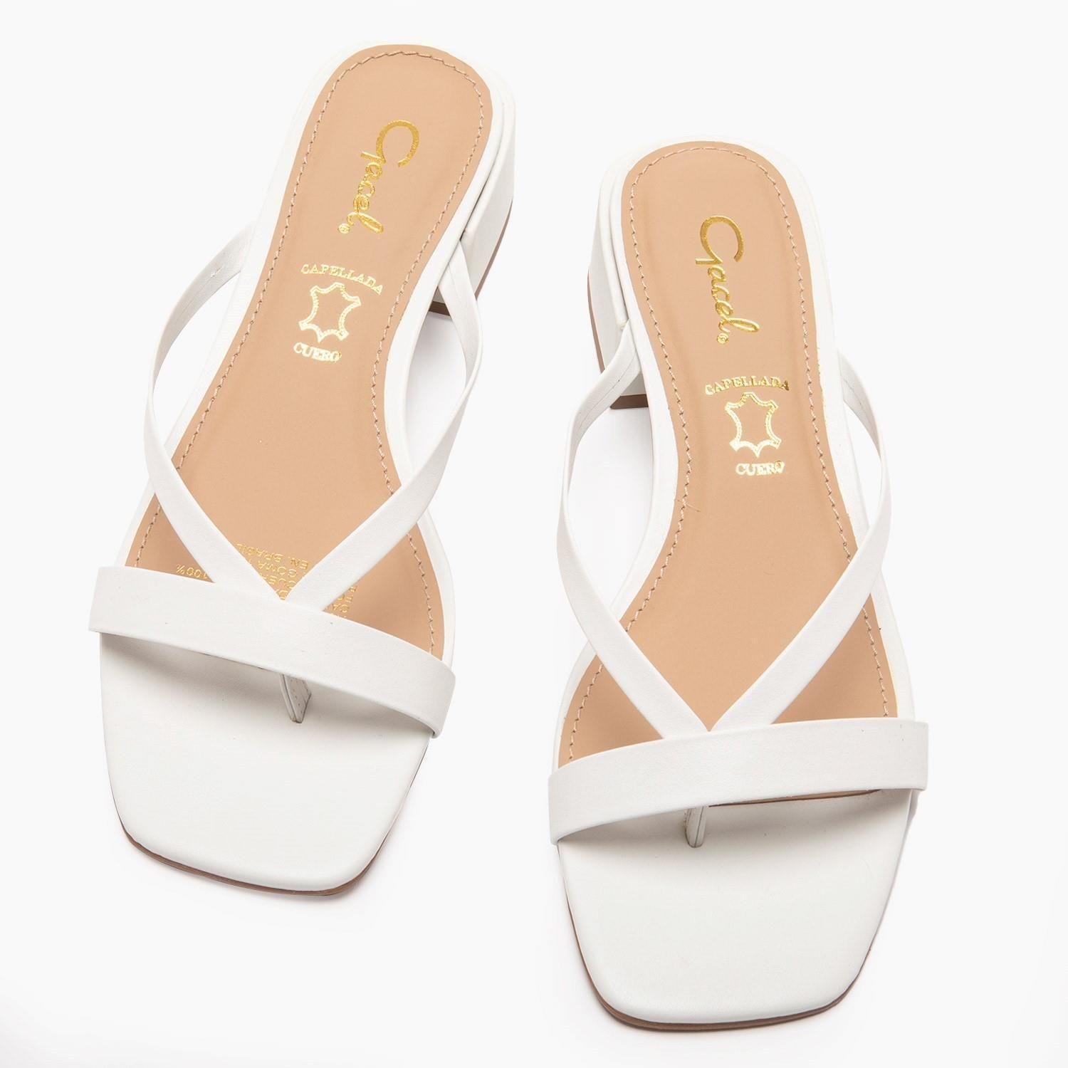 Sandalia  0147  Gacel  Blanco  0658325-3