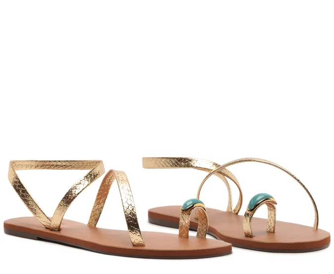 Sandalia  Alba  Anacapri  Dorado  C3001404640004-1