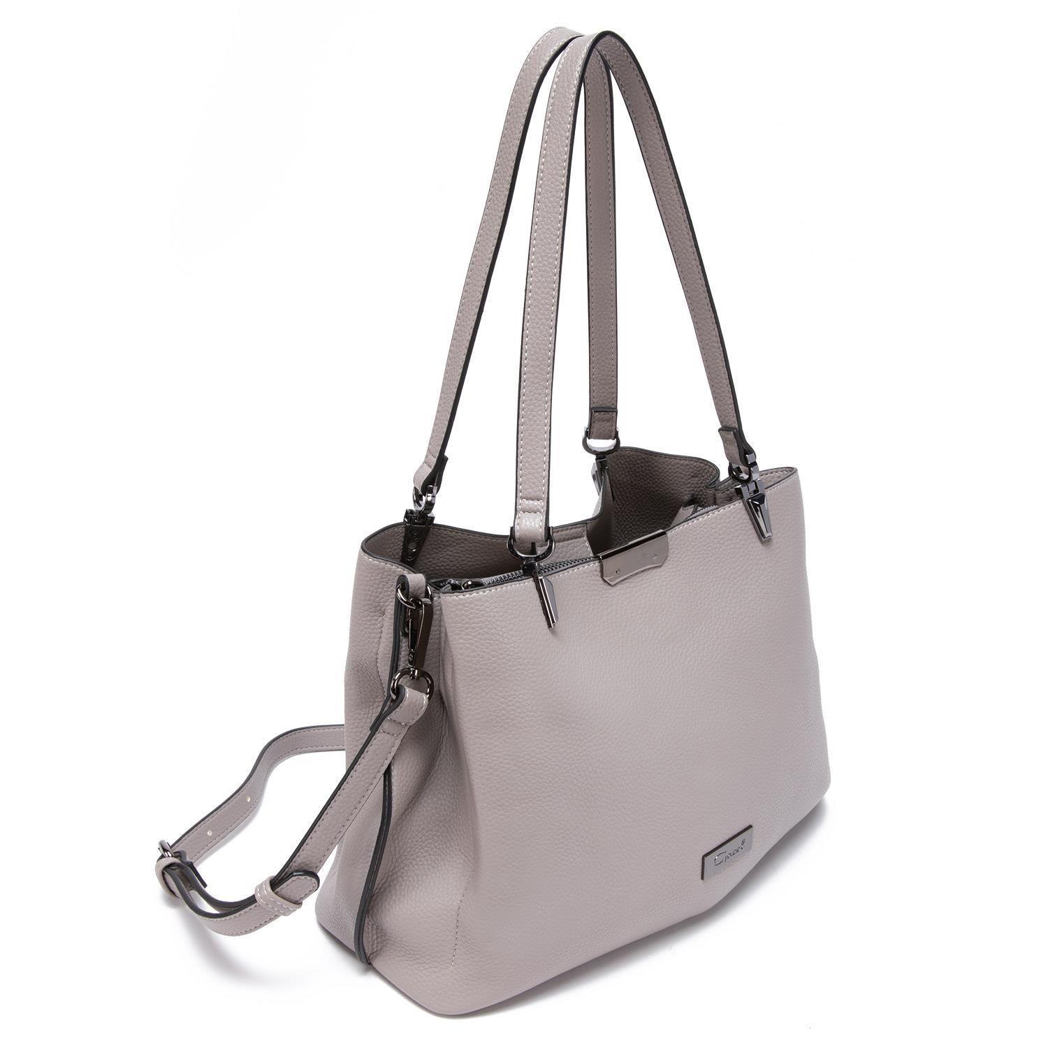 Cartera  Dos Asas Grande  Gacel  Gris  Car2920-2