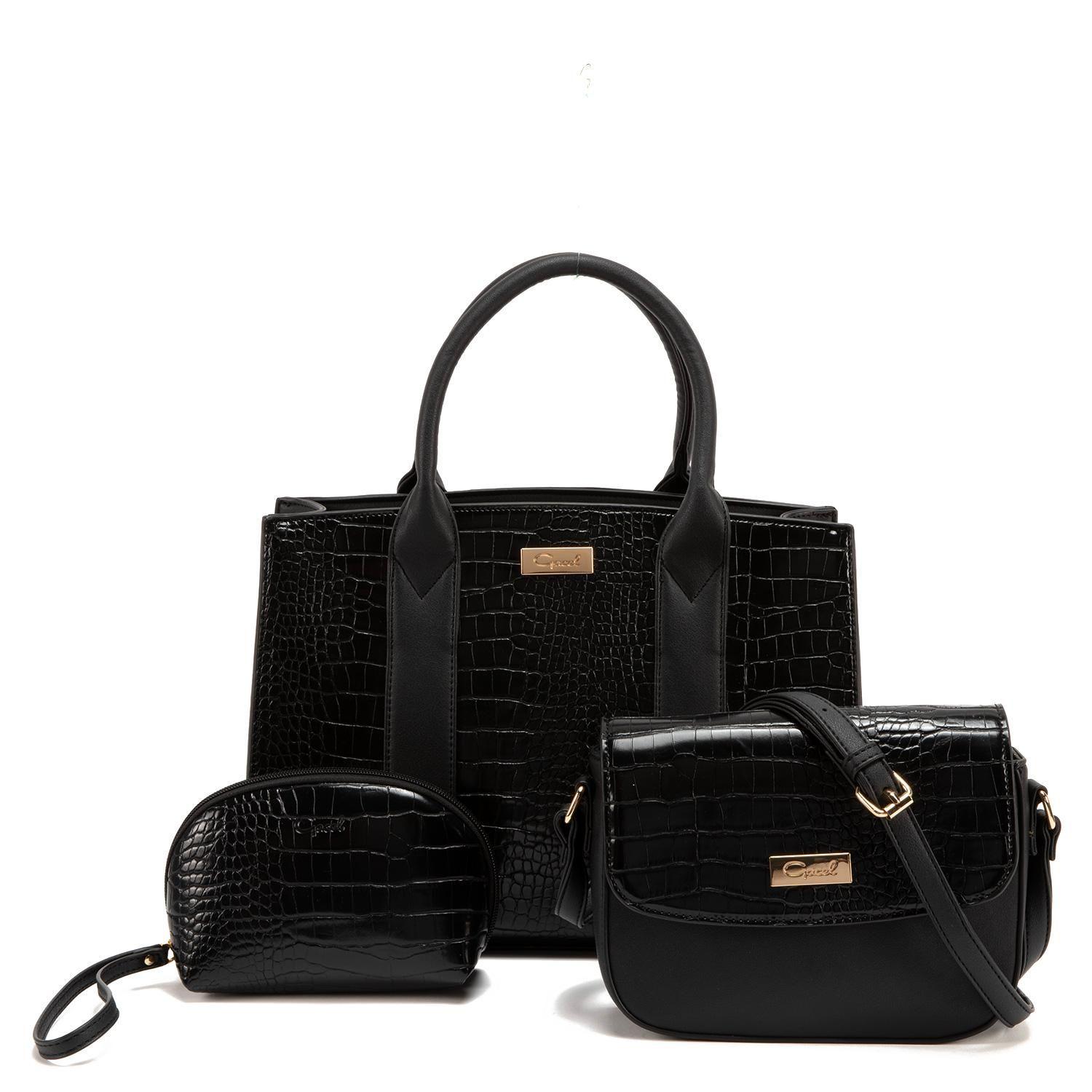 Cartera  Shop Prom  Gacel  Negro  Car3082-0
