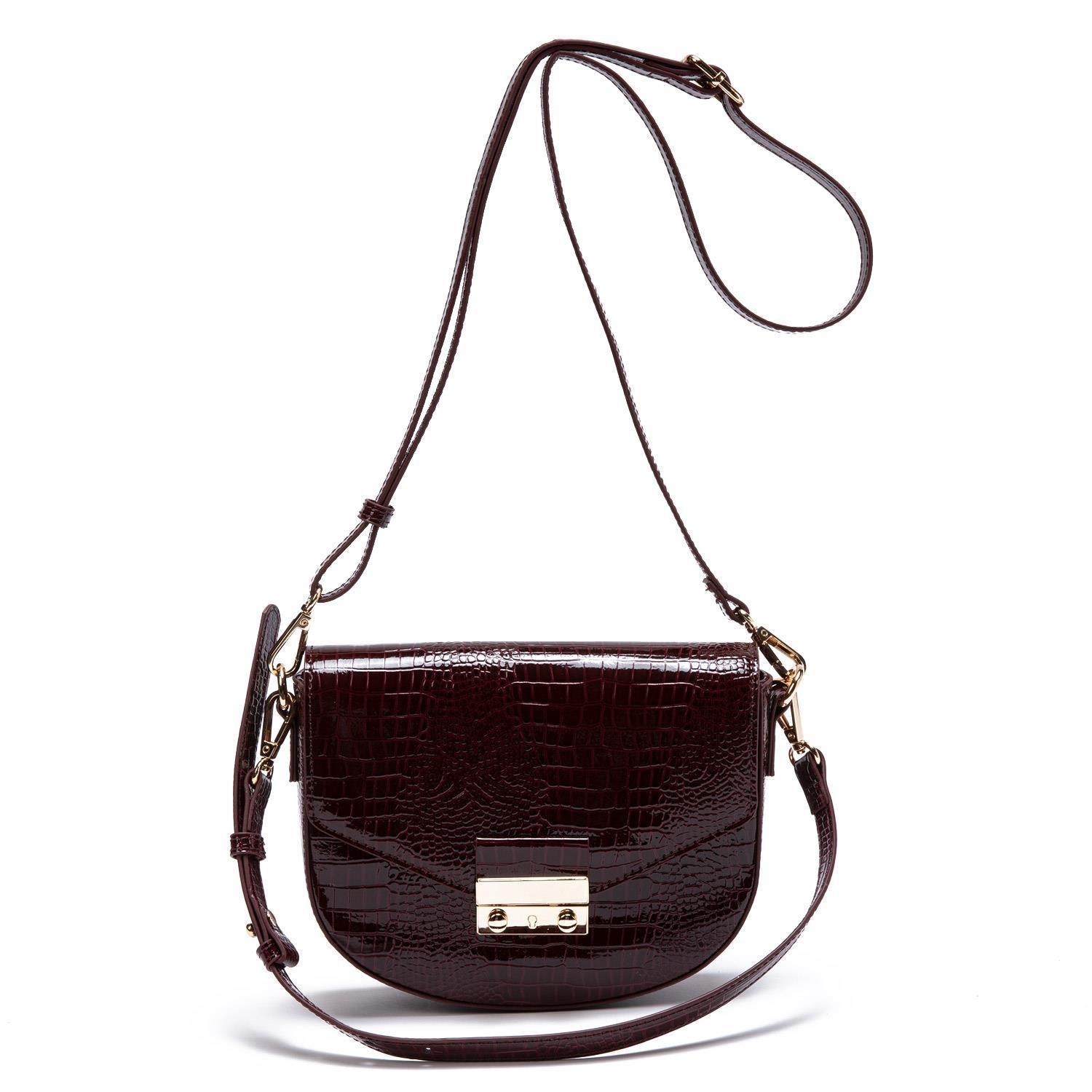 Cartera  Retro Tapa  Gacel  Burdeo  Car2968-0