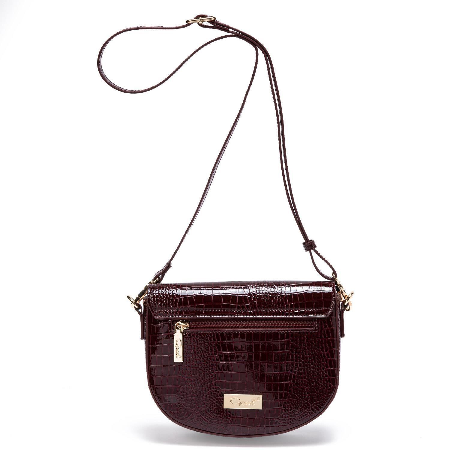 Cartera  Retro Tapa  Gacel  Burdeo  Car2968-1