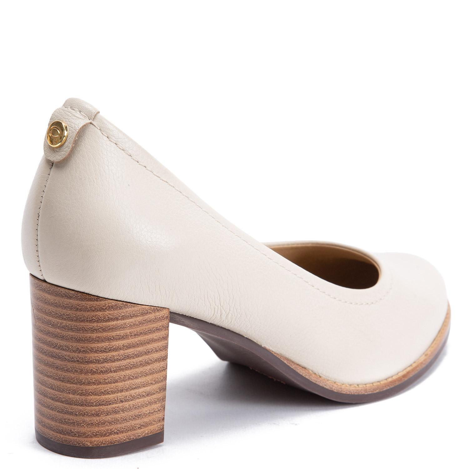 Zapato de cuero mujer Gacel crema Elvira-4