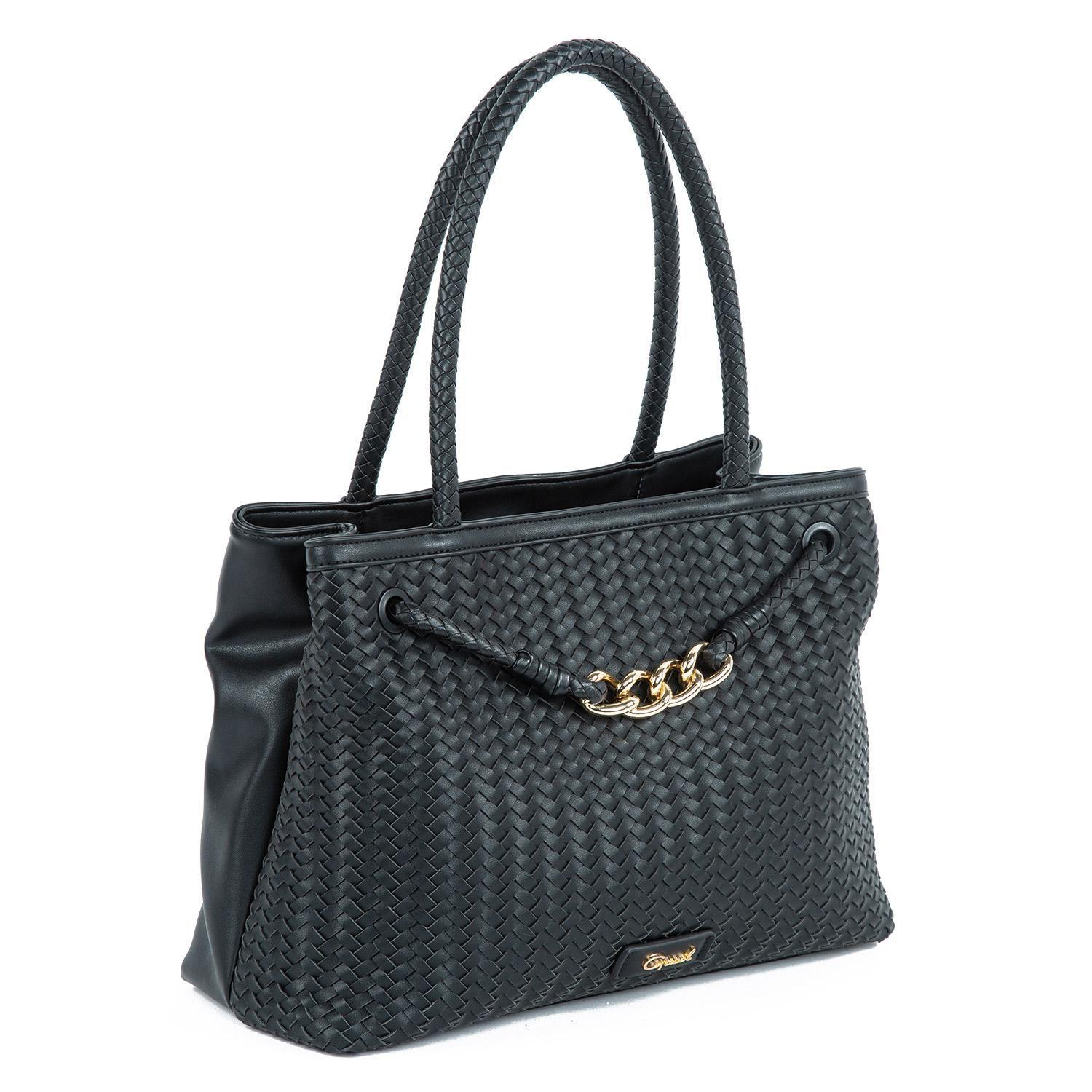Cartera  Dos Asas Grande  Gacel  Negro  Car3036-2
