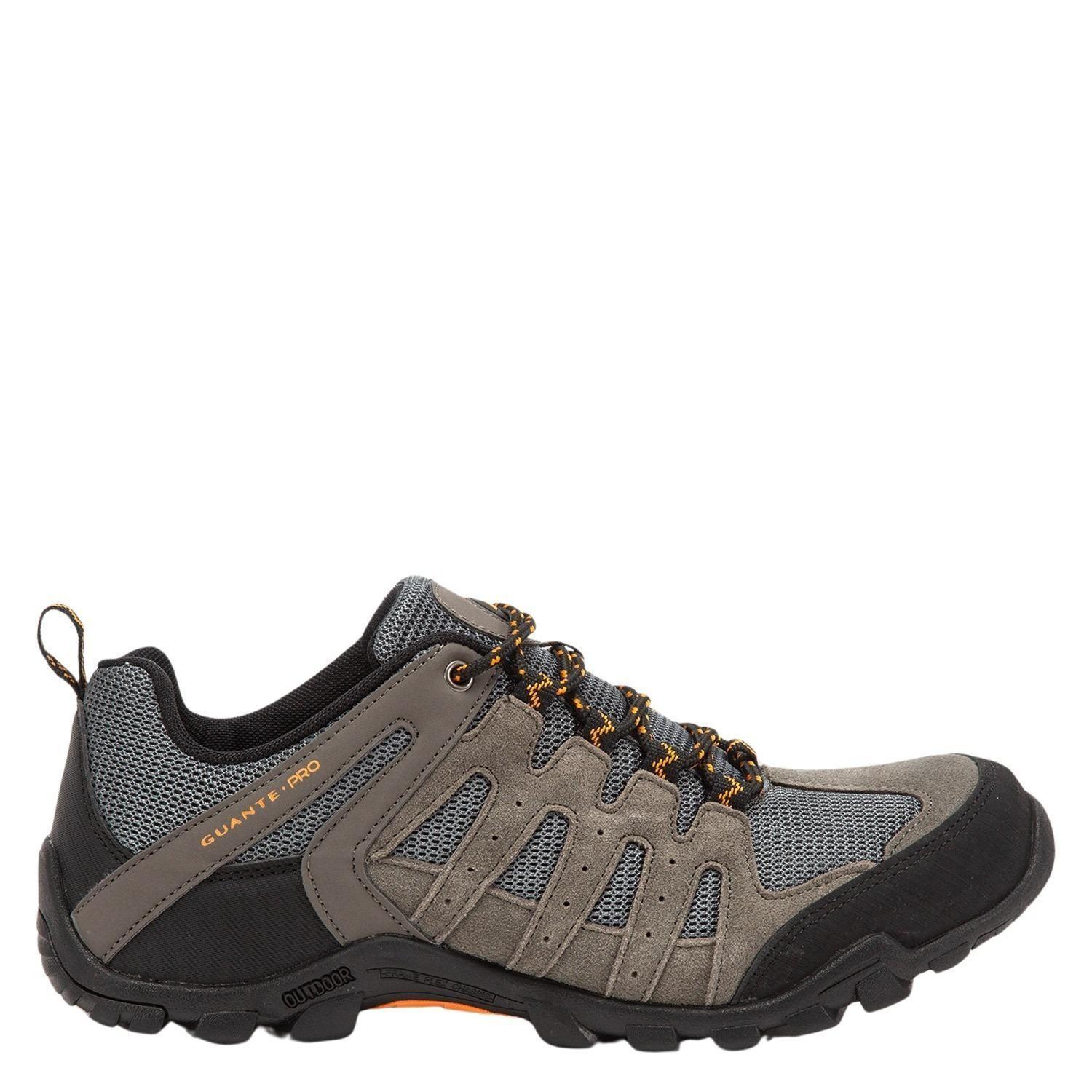 Zapatilla Outdoor de cuero hombre Guante gris Lascar-0