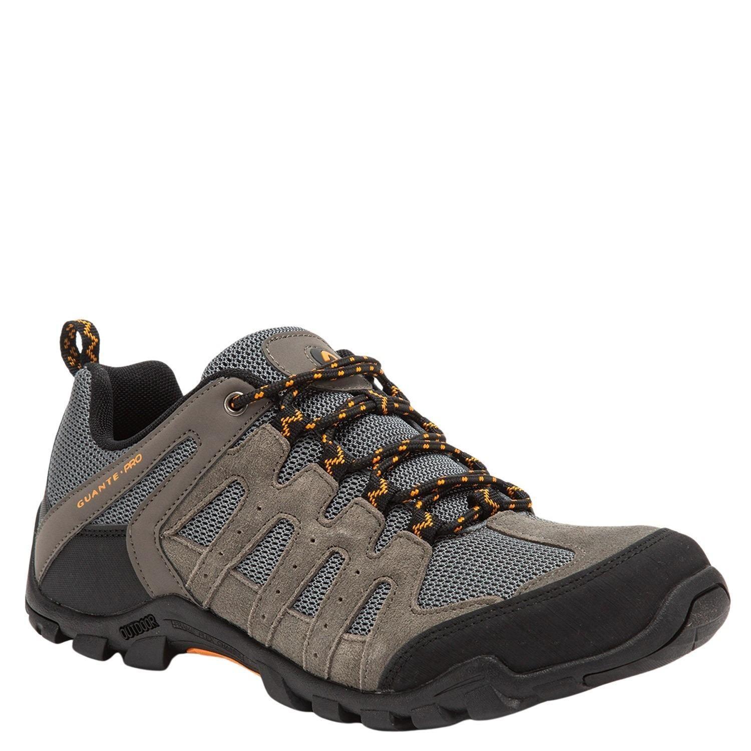 Zapatilla Outdoor de cuero hombre Guante gris Lascar-1
