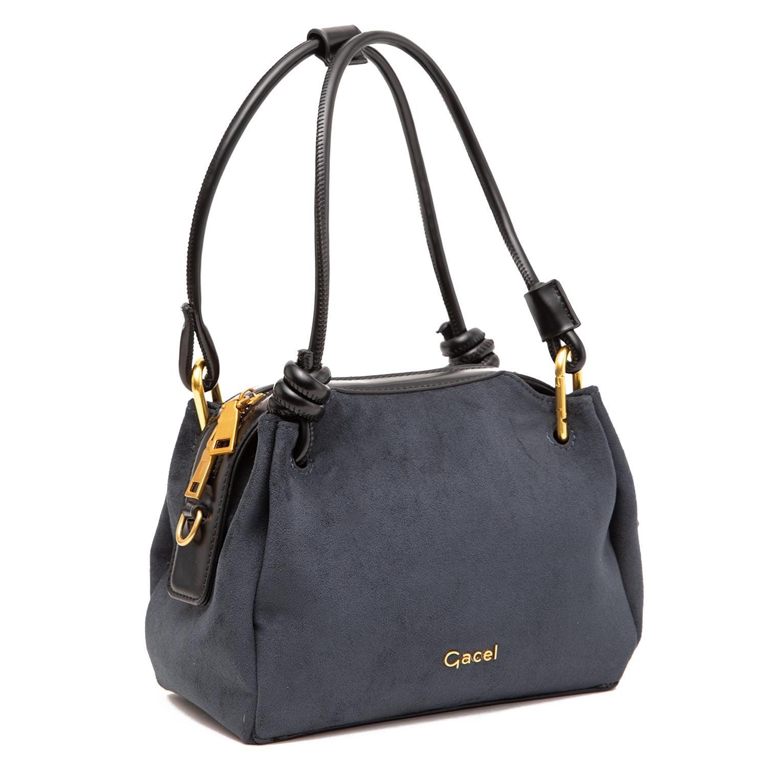 Cartera  Dos Asas Pequeña  Gacel  Azul  Car3444-3