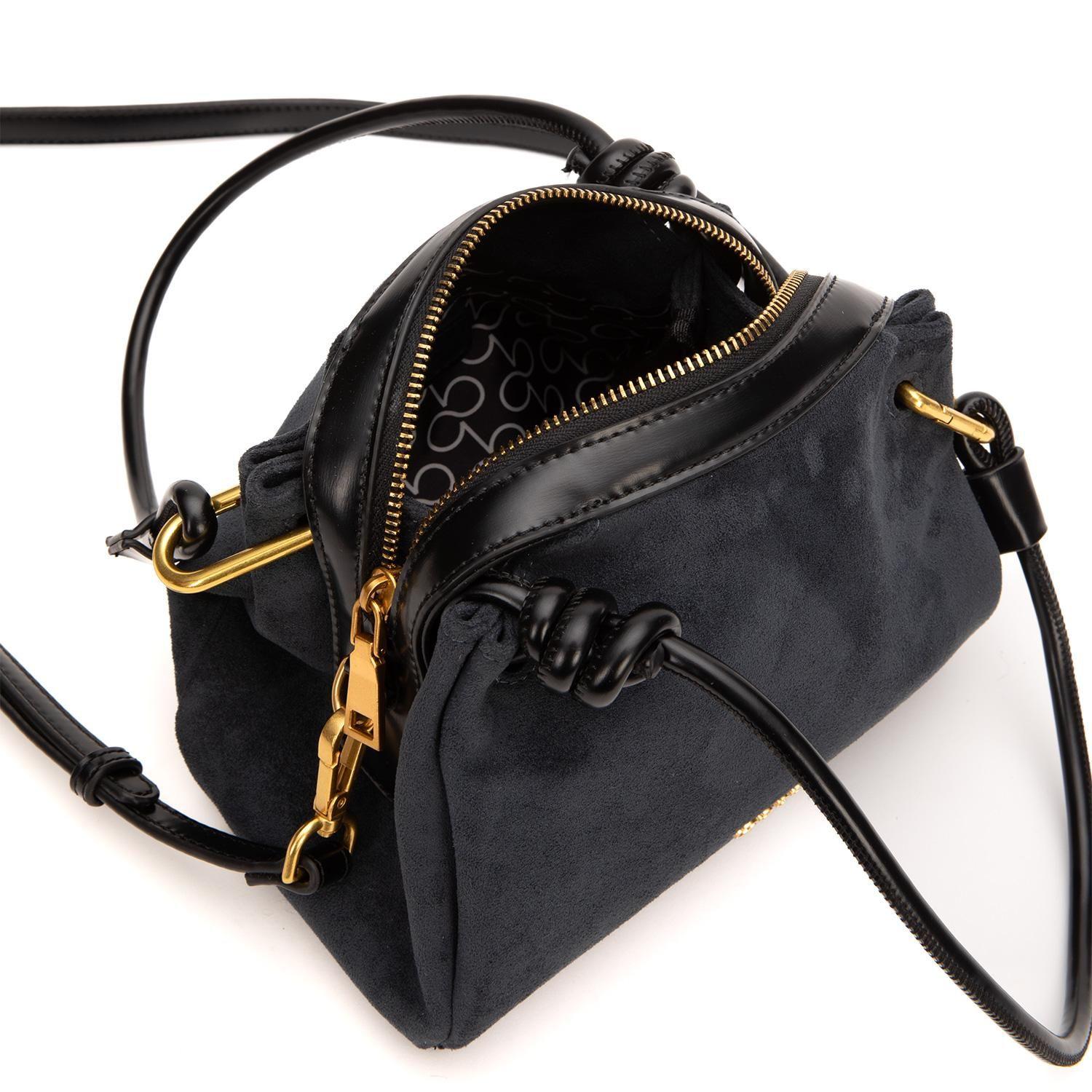 Cartera  Dos Asas Pequeña  Gacel  Azul  Car3444-5