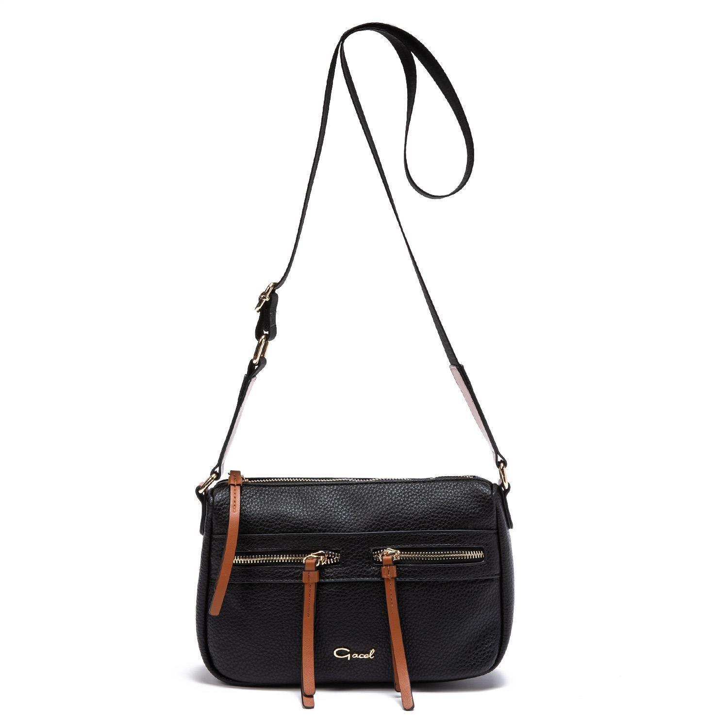 Cartera  Bandolera Grande  Gacel  Negro  Car2907-0