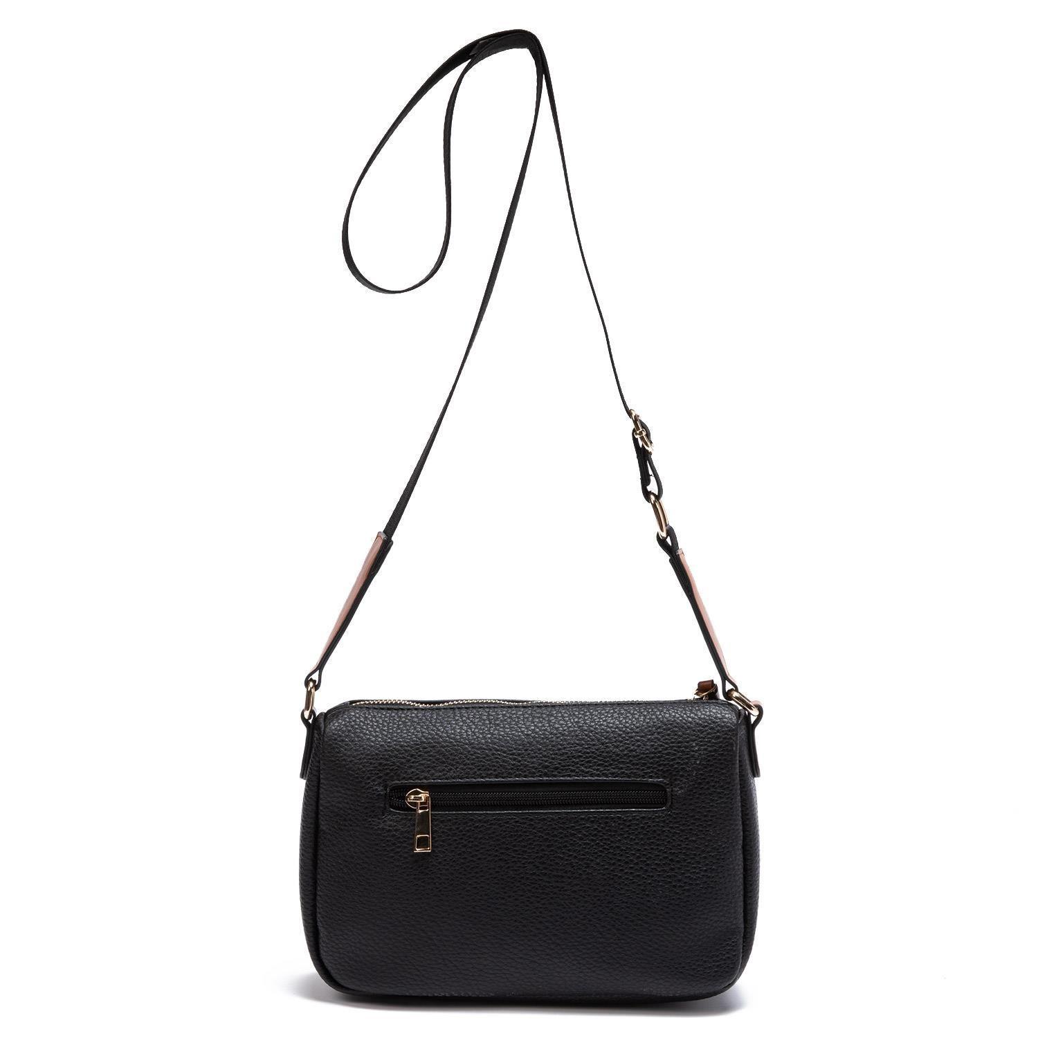 Cartera  Bandolera Grande  Gacel  Negro  Car2907-1