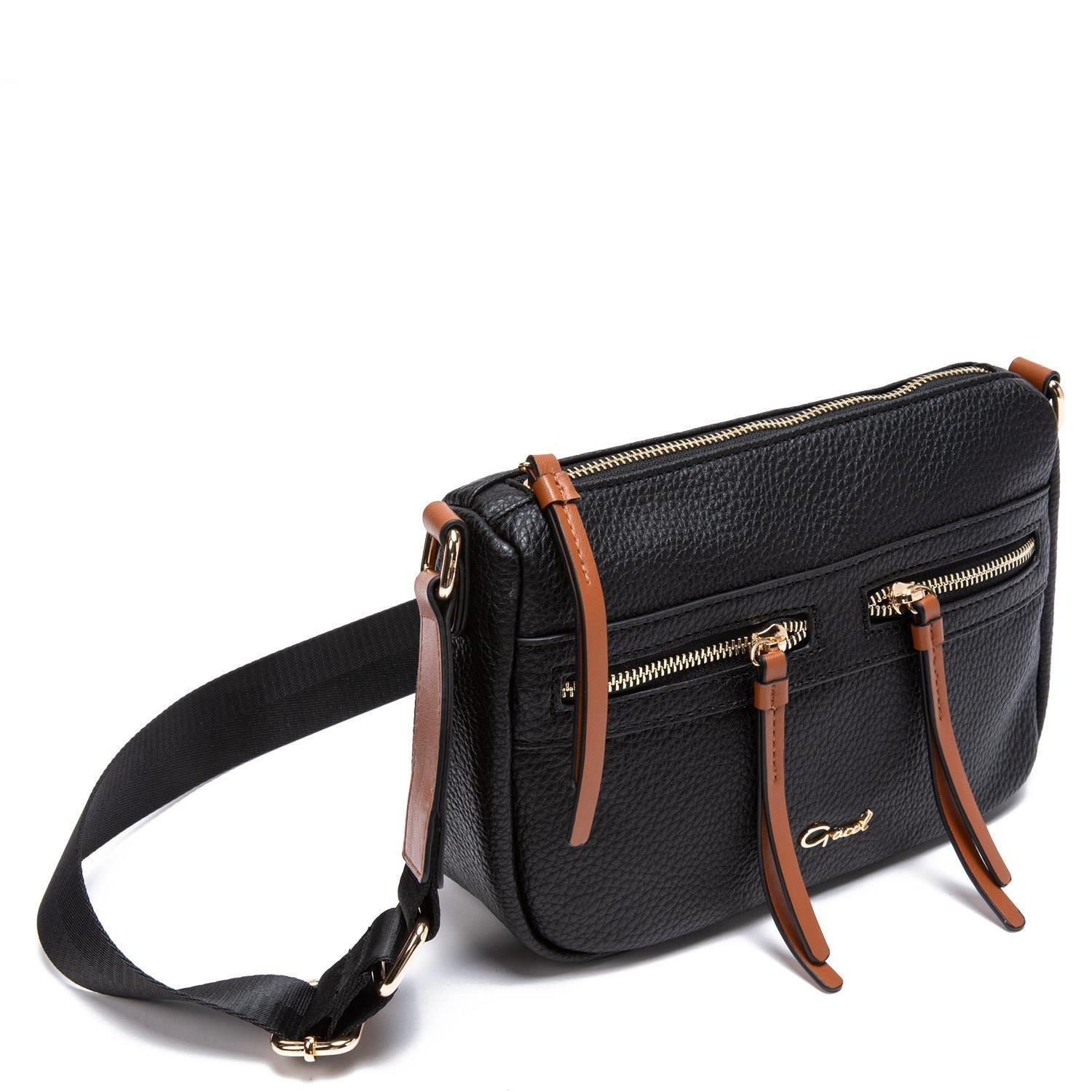 Cartera  Bandolera Grande  Gacel  Negro  Car2907-2