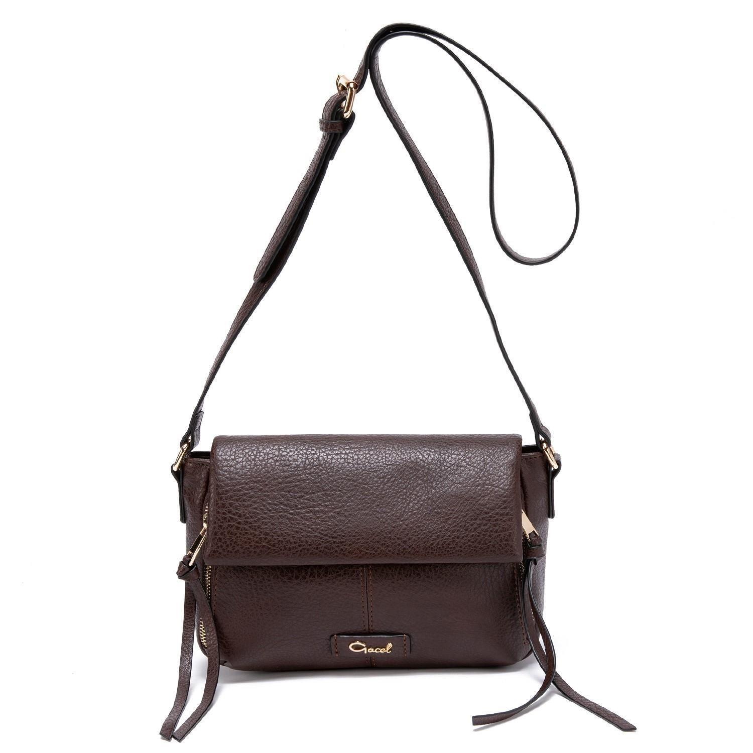 Cartera  Bandolera Grande  Gacel  Chocolate  Car2903-0