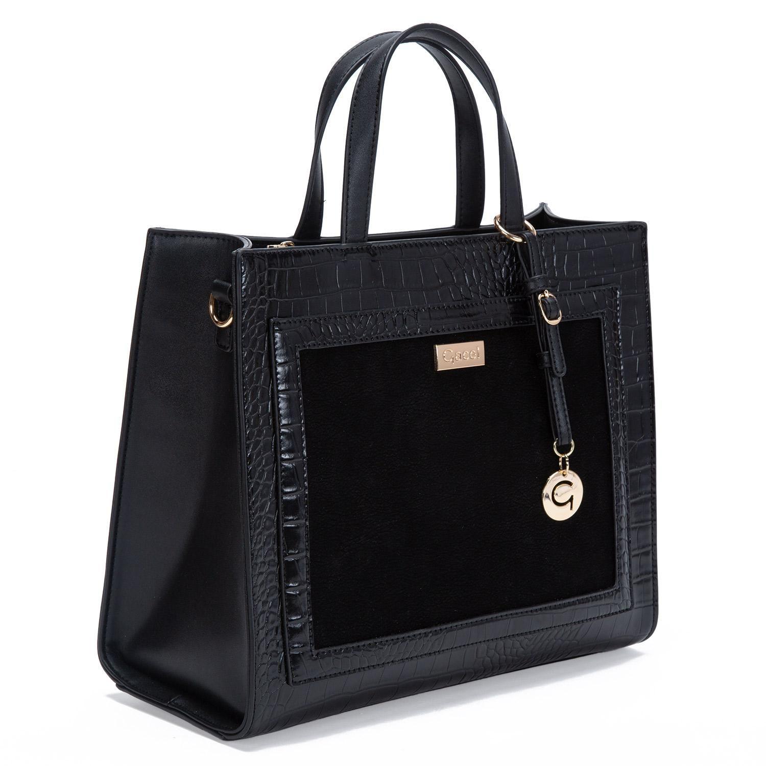 Cartera  Dos Asas G  Gacel  Negro  Car3217-2
