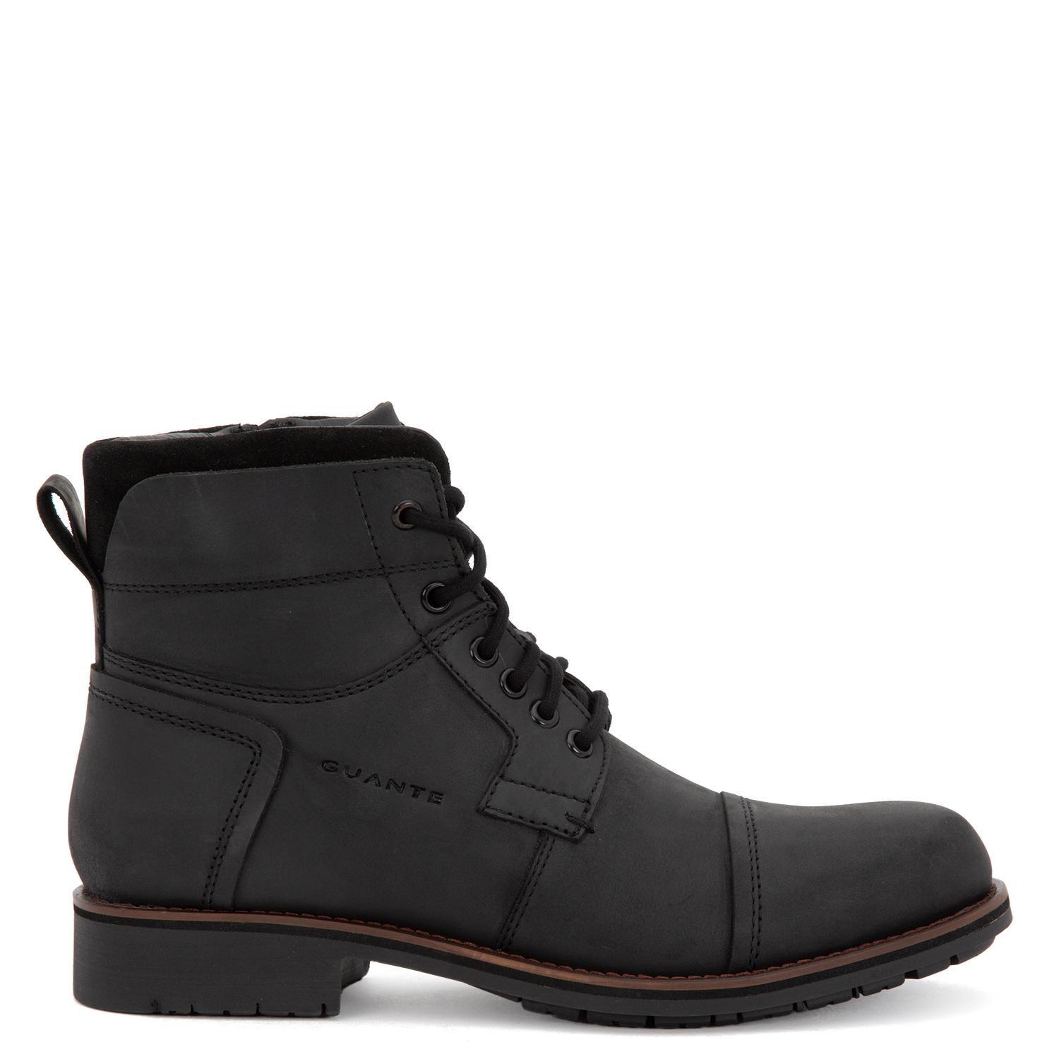 Botin de cuero hombre Guante negro Lancaster-0