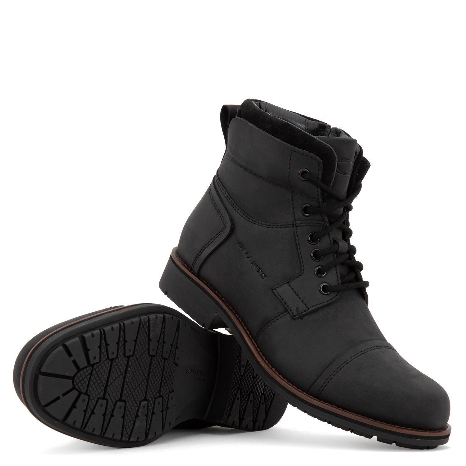 Botin de cuero hombre Guante negro Lancaster-2