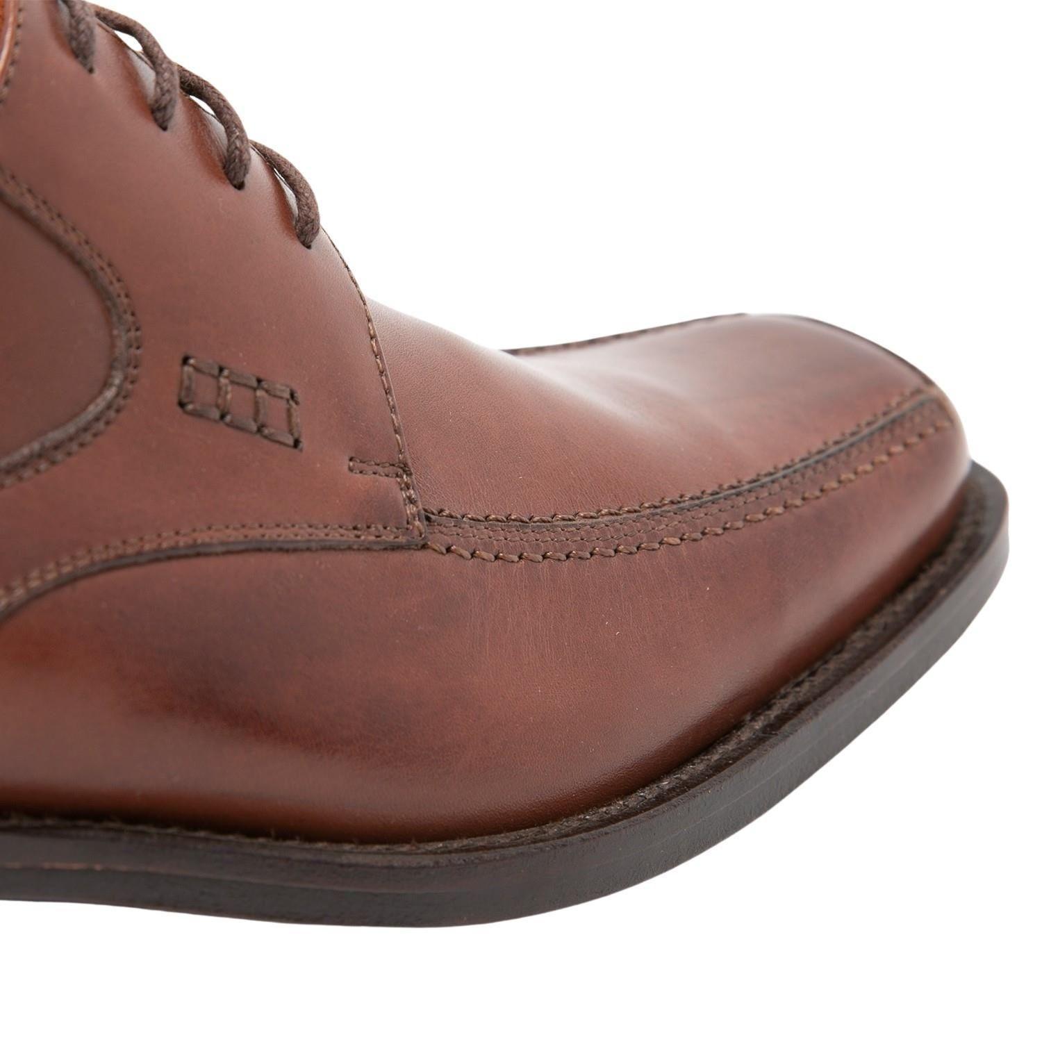Zapato de cuero hombre Guante brandy Suela-2